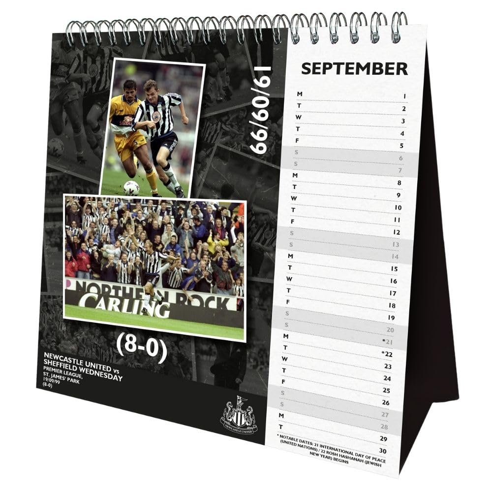 2025 Newcastle United Fc - Desk Easel Calendar