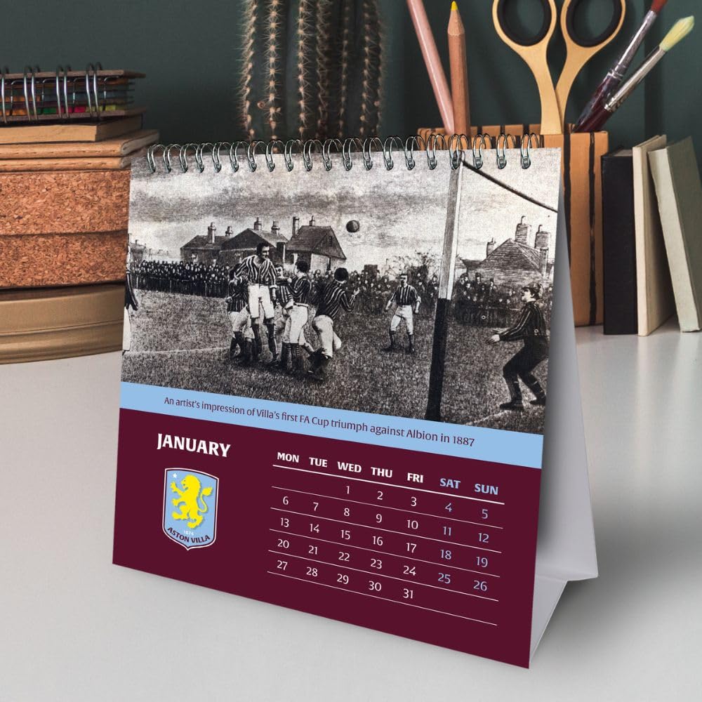 2025 Aston Villa Fc - Desk Easel Calendar