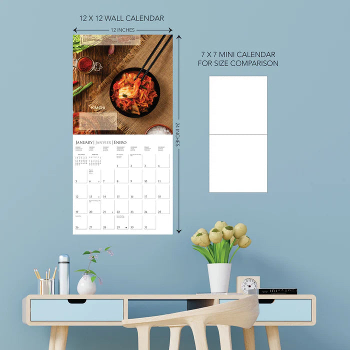 2025 Foodie Adventures - Square Wall Calendar