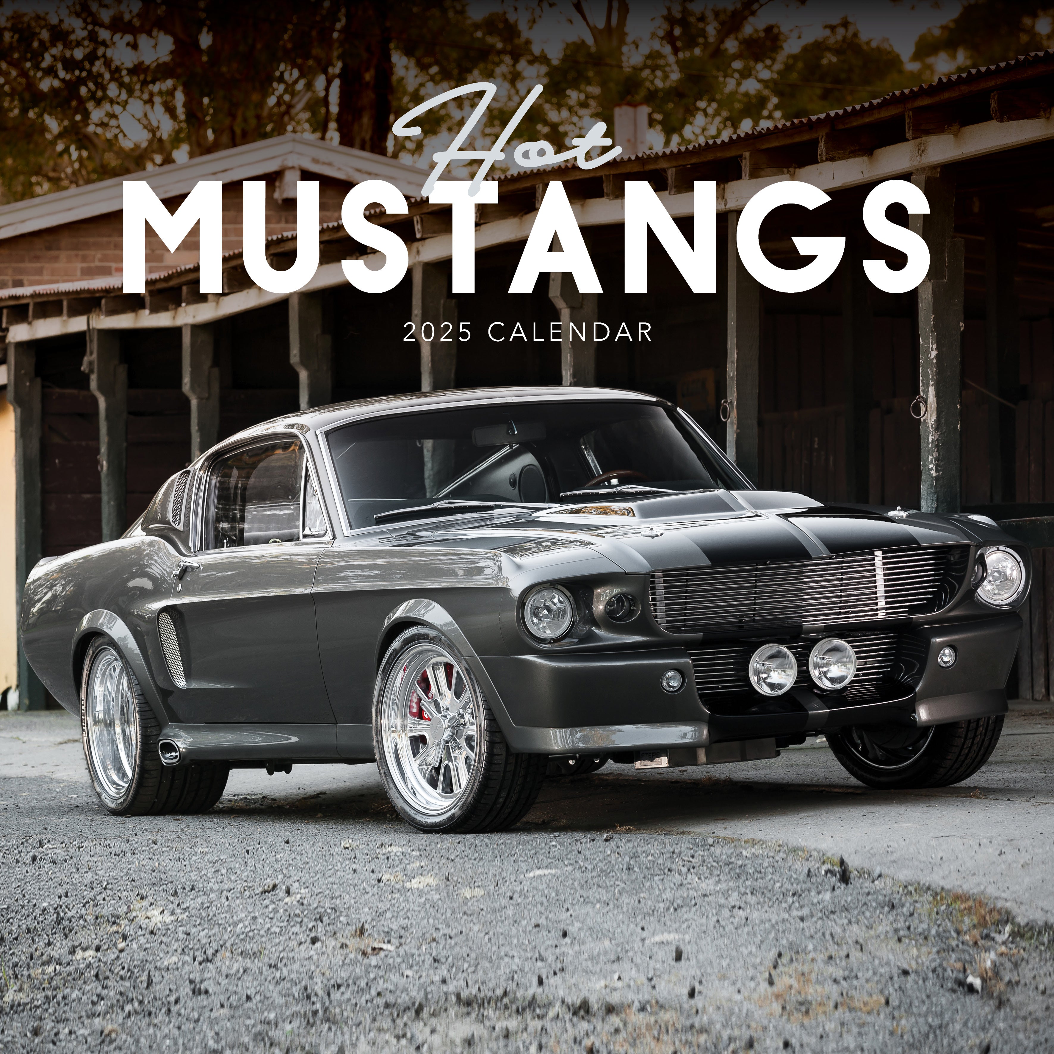 2025 Hot Mustangs - Square Wall Calendar