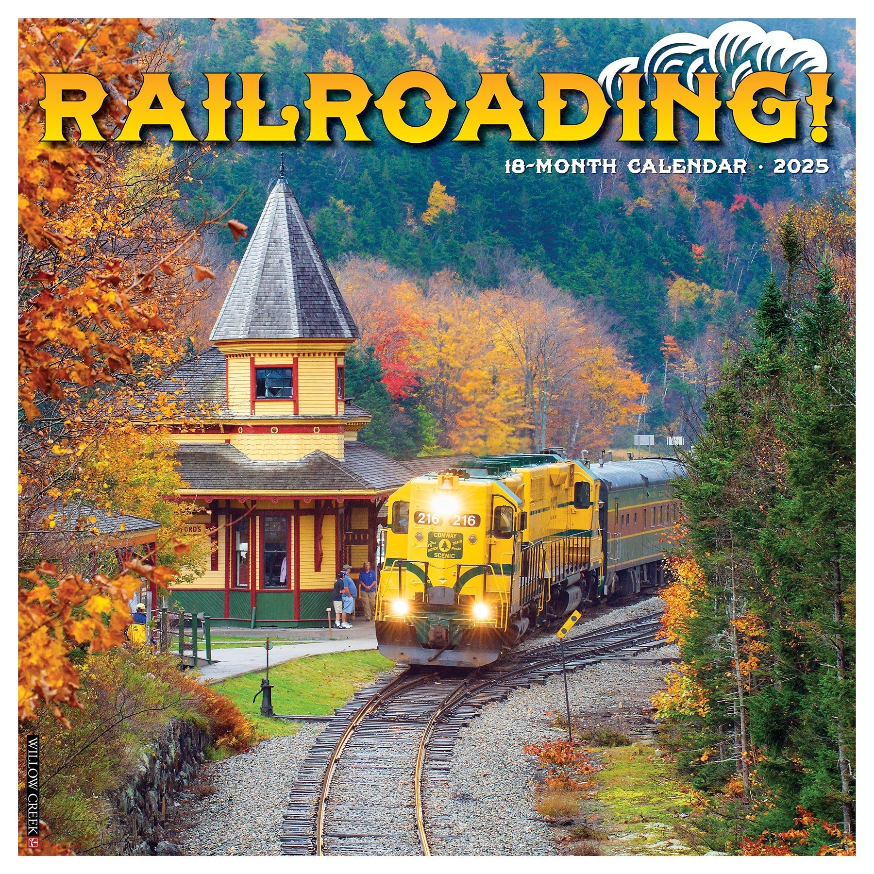 2025 Railroading - Square Wall Calendar (US Only)