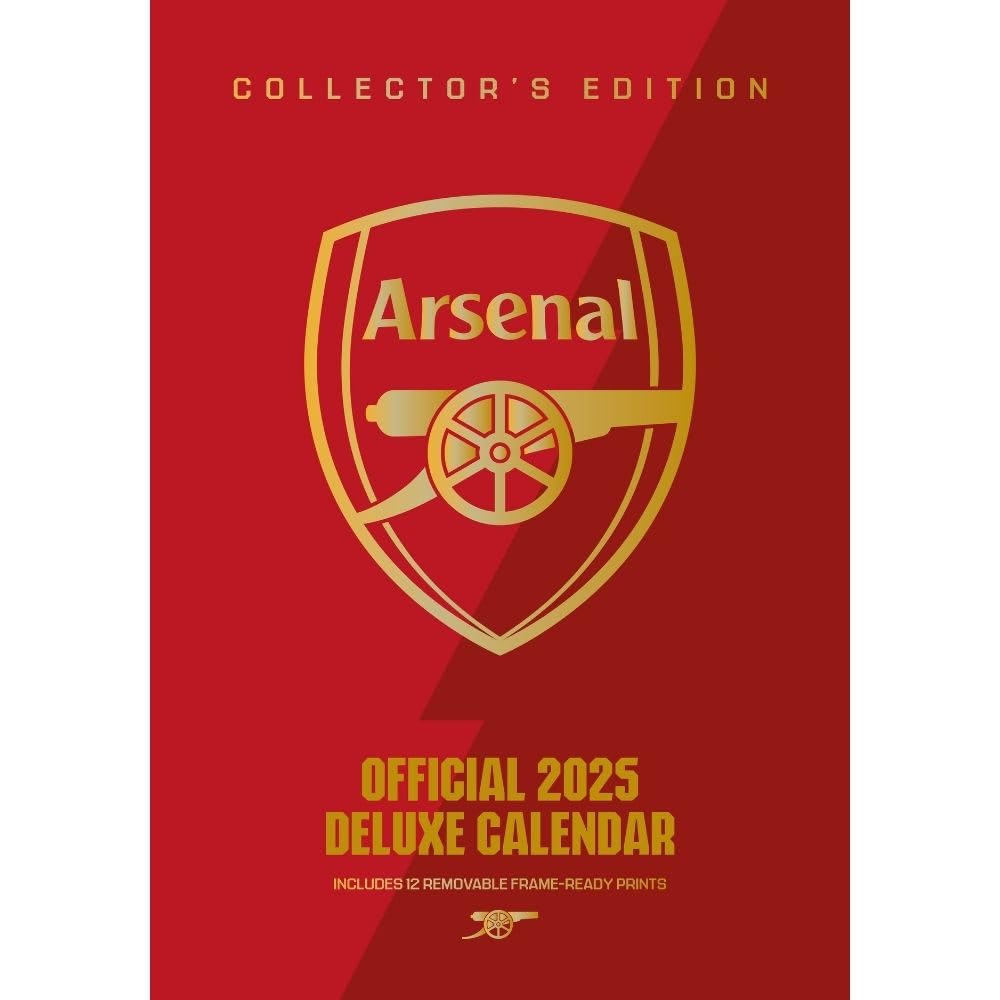 2025 Arsenal Fc - A3 Deluxe Wall Calendar