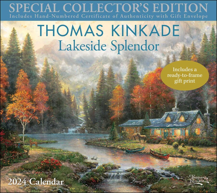 2024 Thomas Kinkade Special Collector's Edition (with Print) - Deluxe Wall Calendar