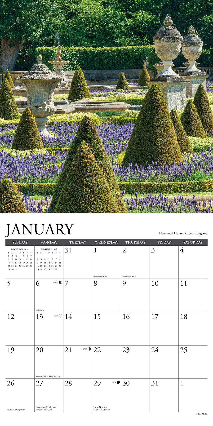 2025 Garden View - Square Wall Calendar (US Only)