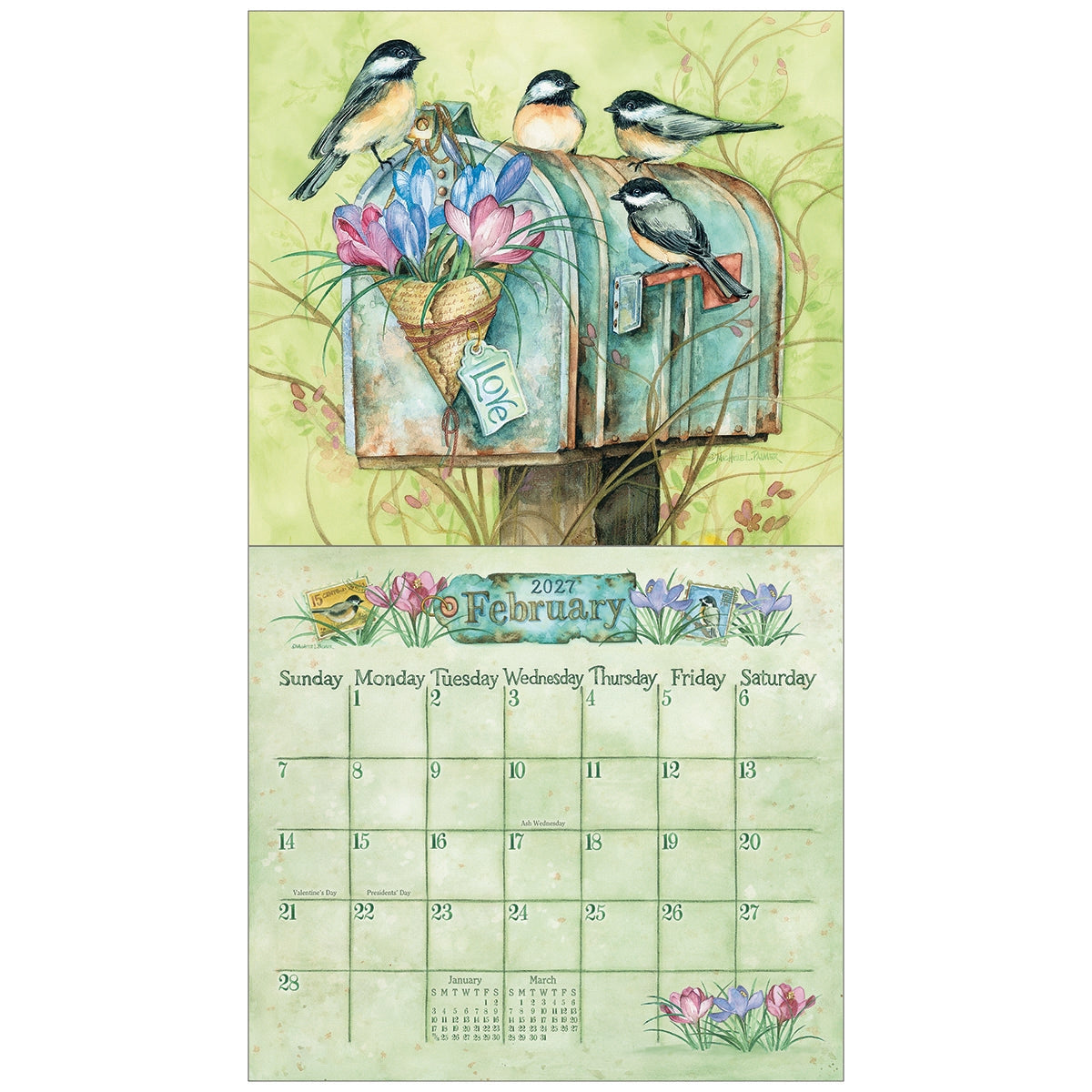 2027 Outside My Window - Deluxe Wall Calendar by Michelle L. Palmer