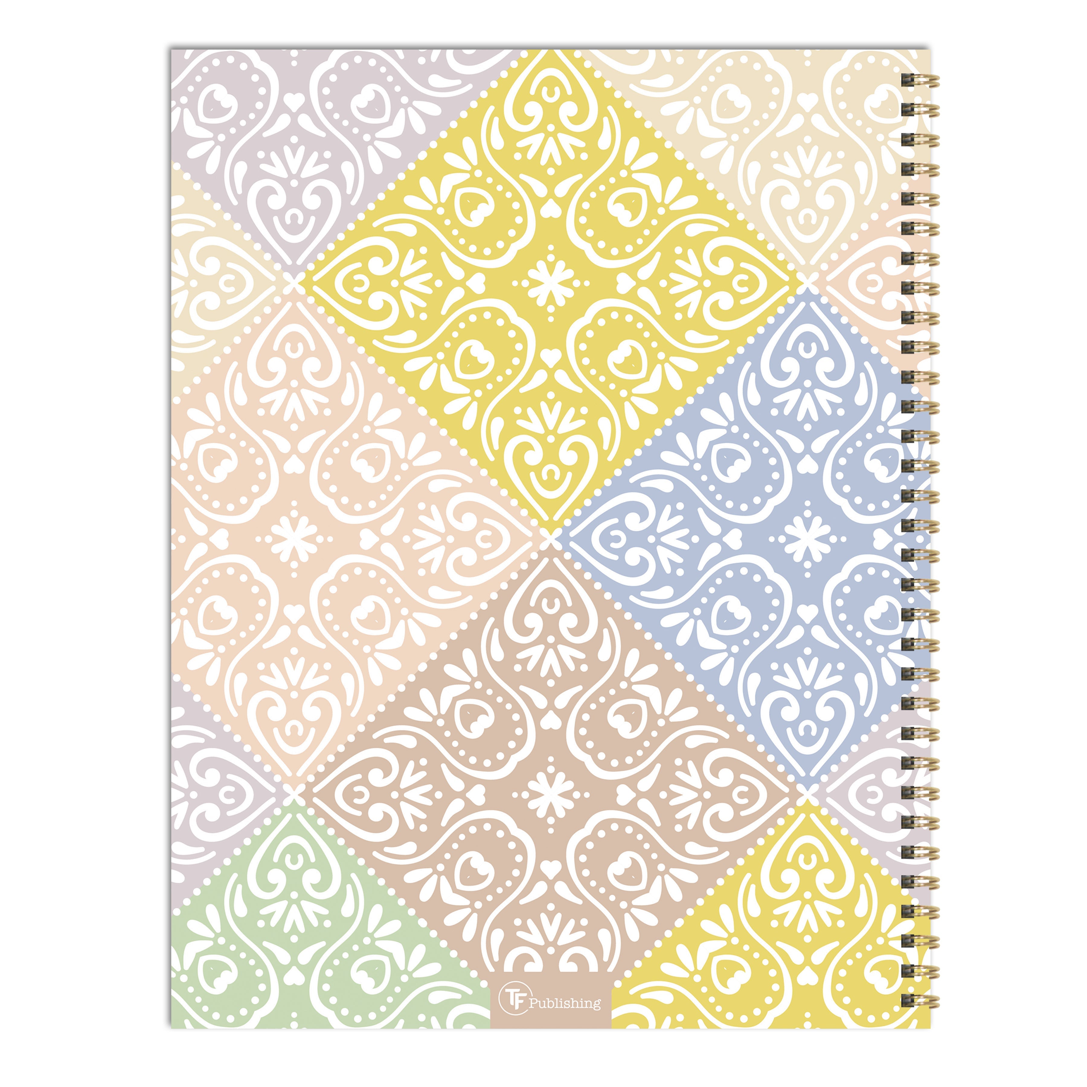 July 2024 - June 2025 Byzantine Tile - Large Weekly & Monthly Academic Year Diary/Planner
