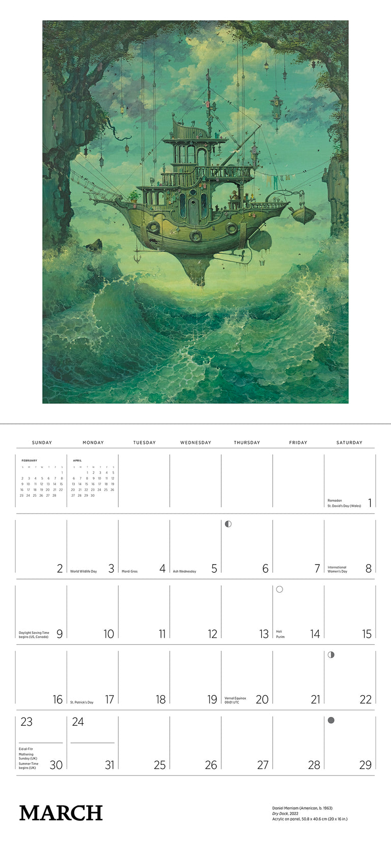 2025 The Art Of Daniel Merriam - Square Wall Calendar