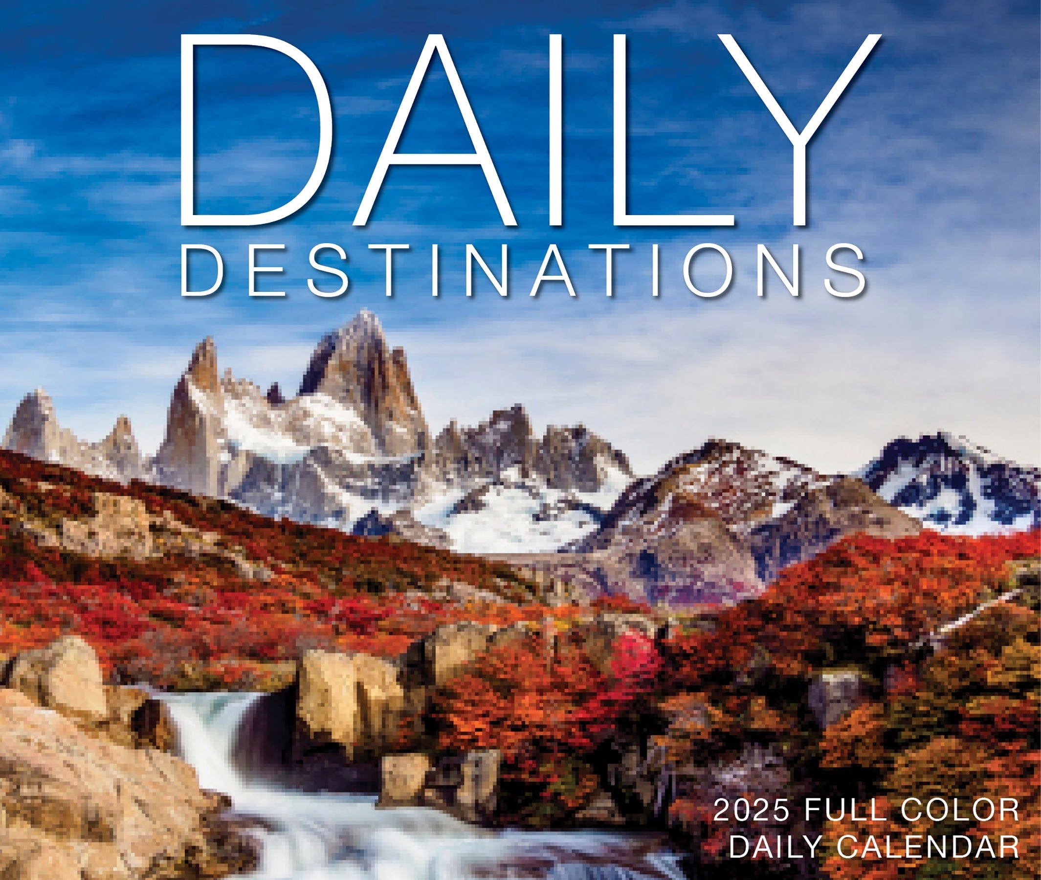 2025 Daily Destinations - Cover Change - Daily Boxed Page-A-Day Calendar (US Only)