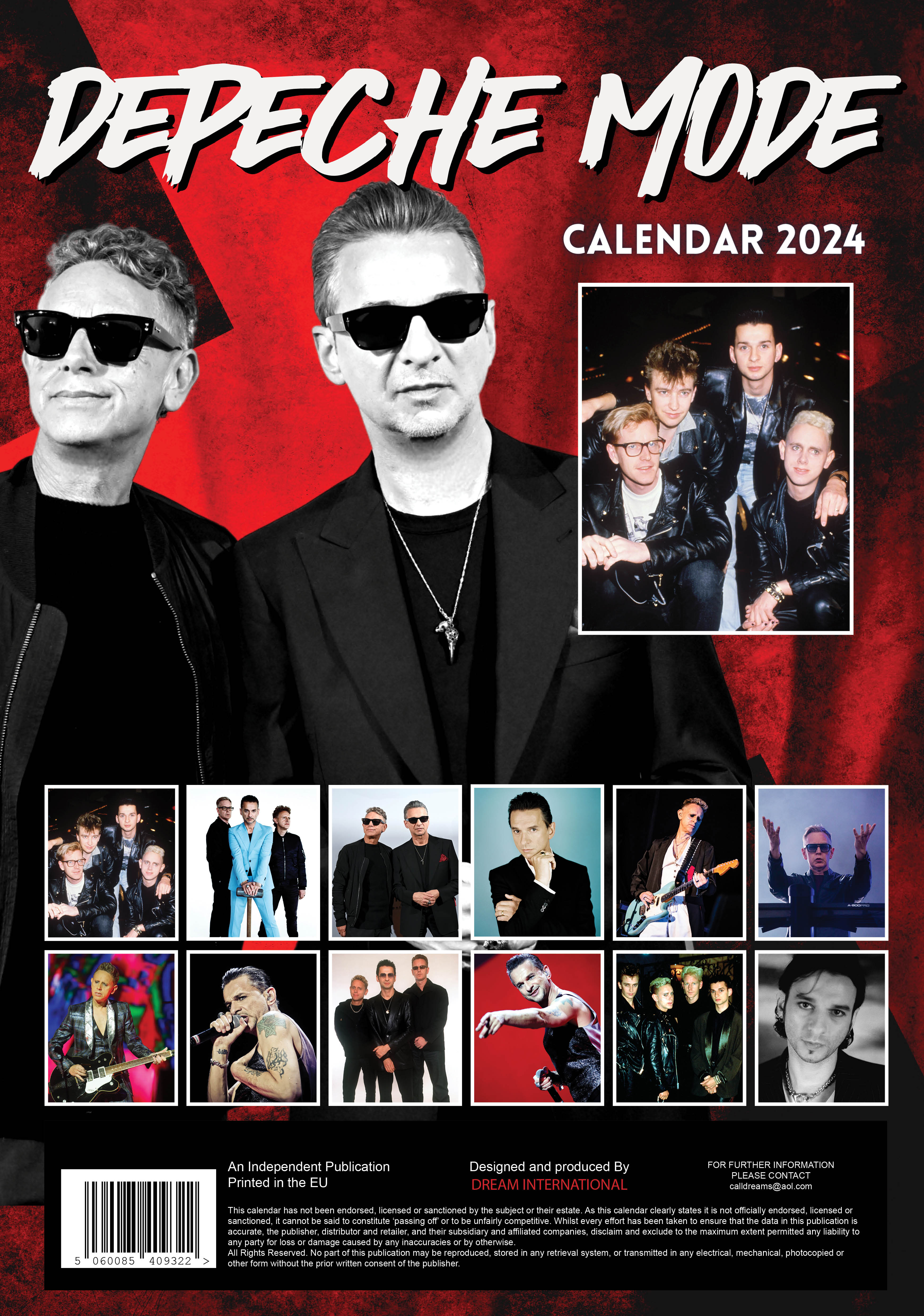 Calendar 2022 Depeche Mode