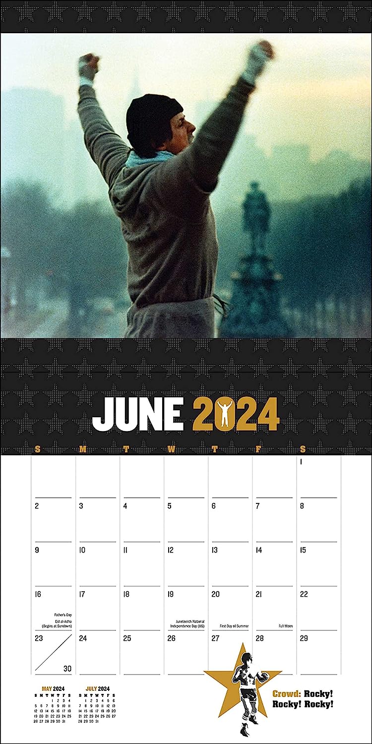 2024 Rocky - Square Wall Calendar