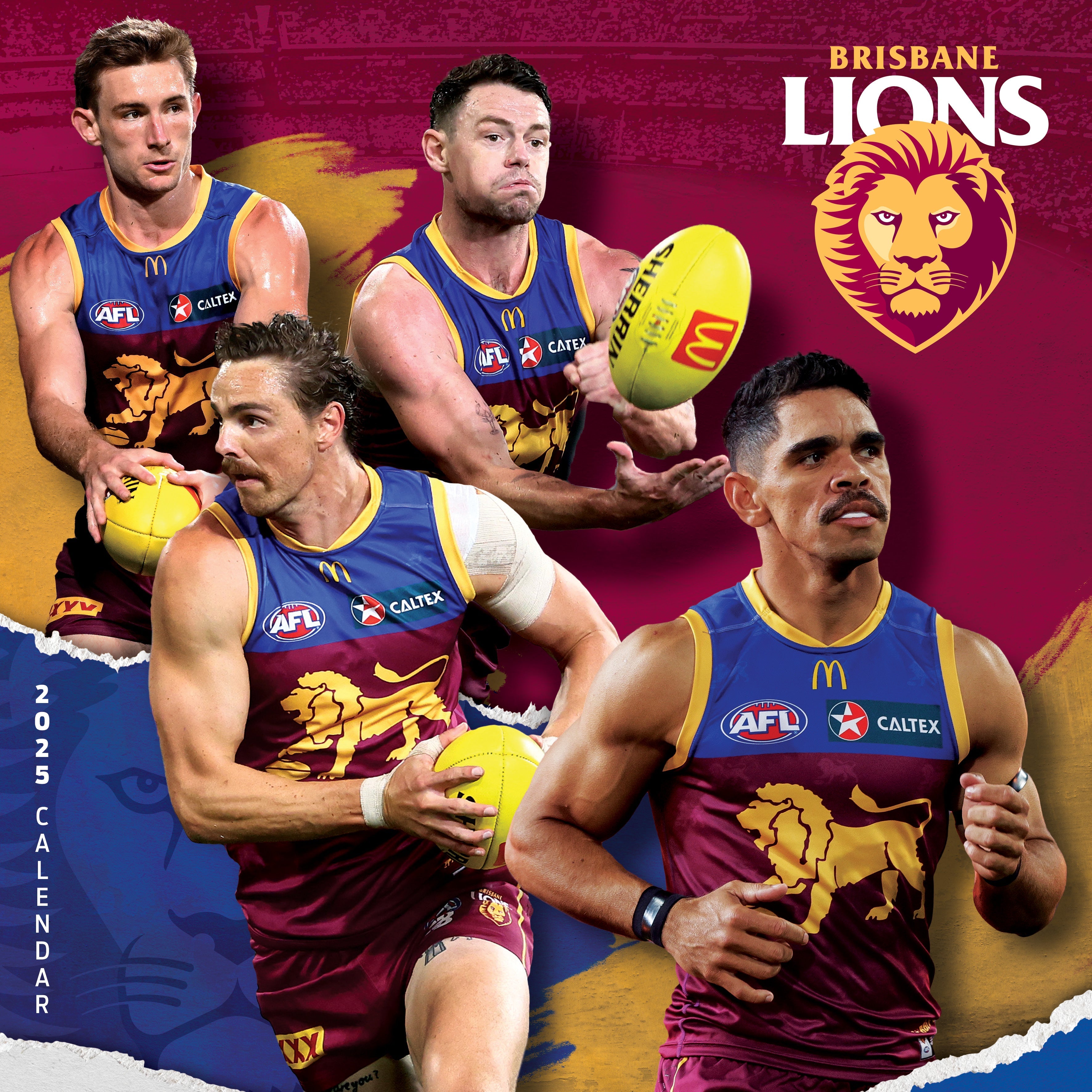 2025 AFL Brisbane Lions - Square Wall Calendar