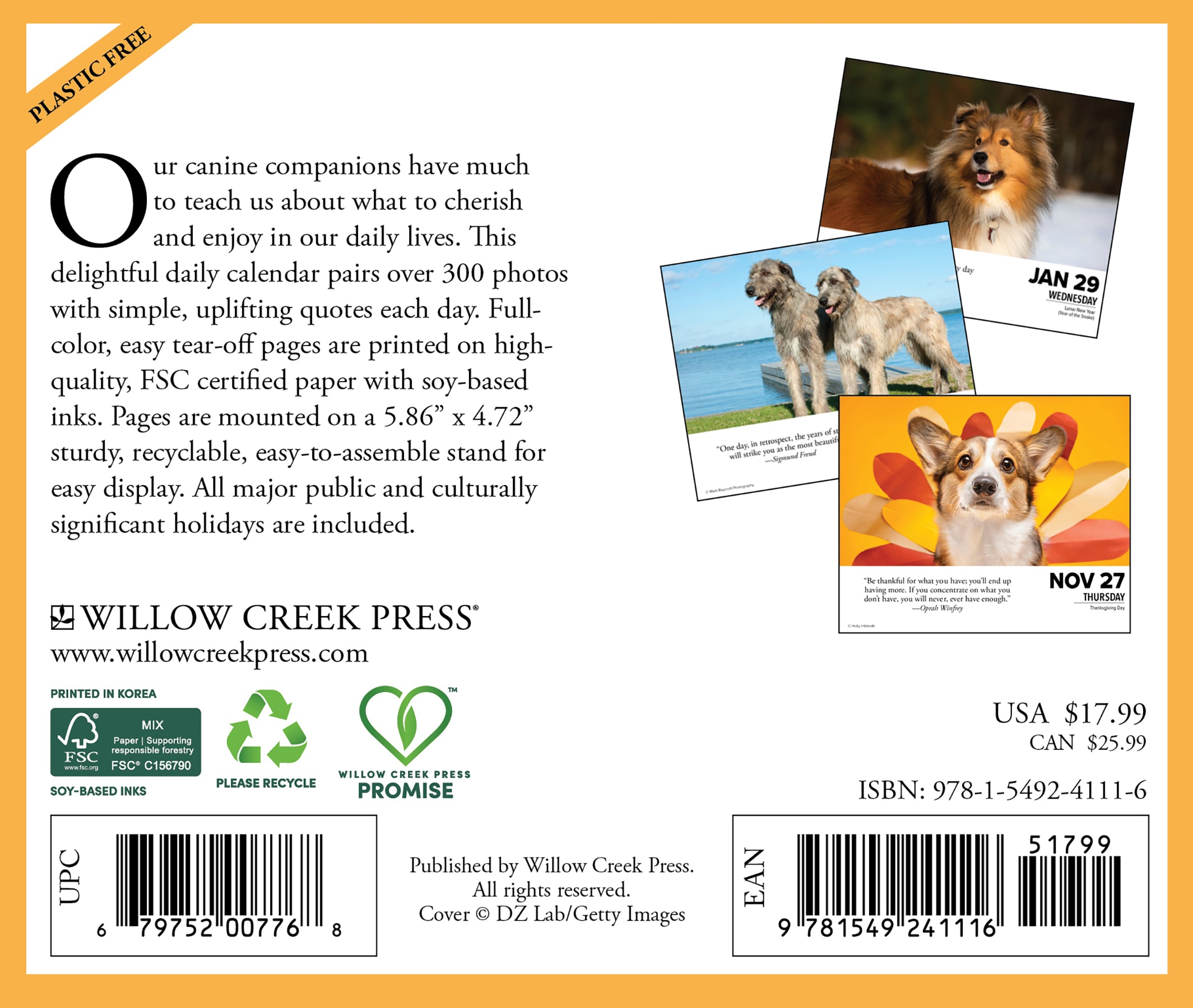 2025 What Dogs Teach Us - Daily Boxed Page-A-Day Calendar (US Only)