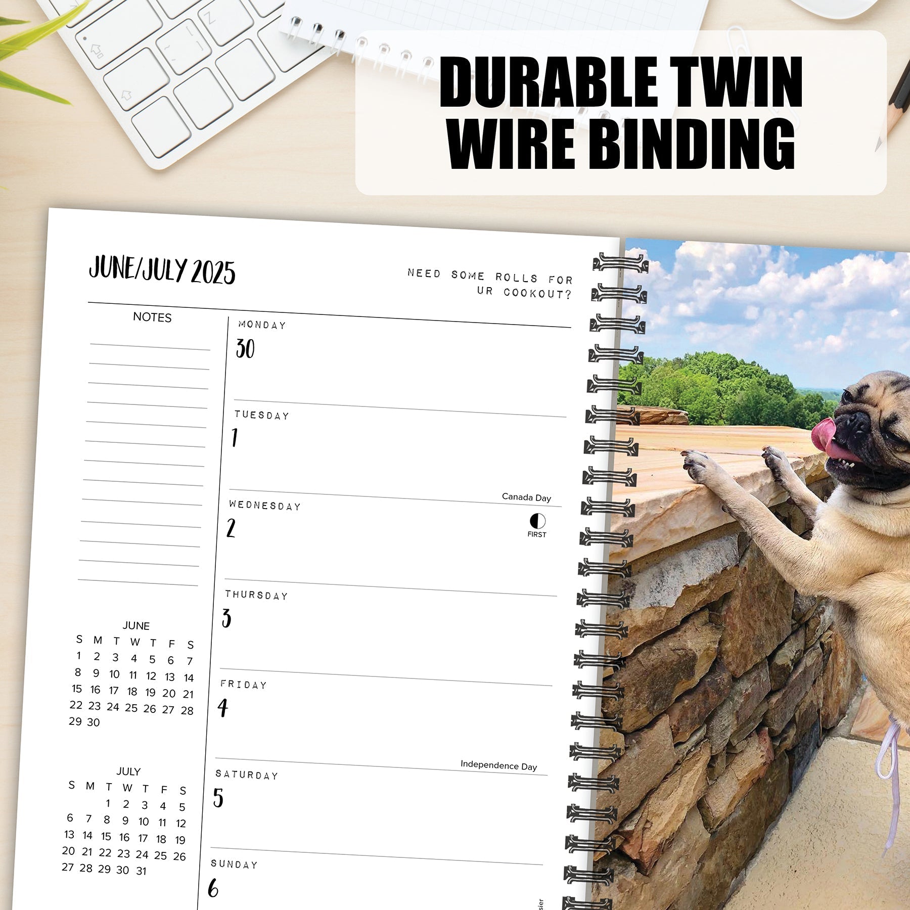 2025 Doug the Pug - Weekly Diary/Planner (US Only)