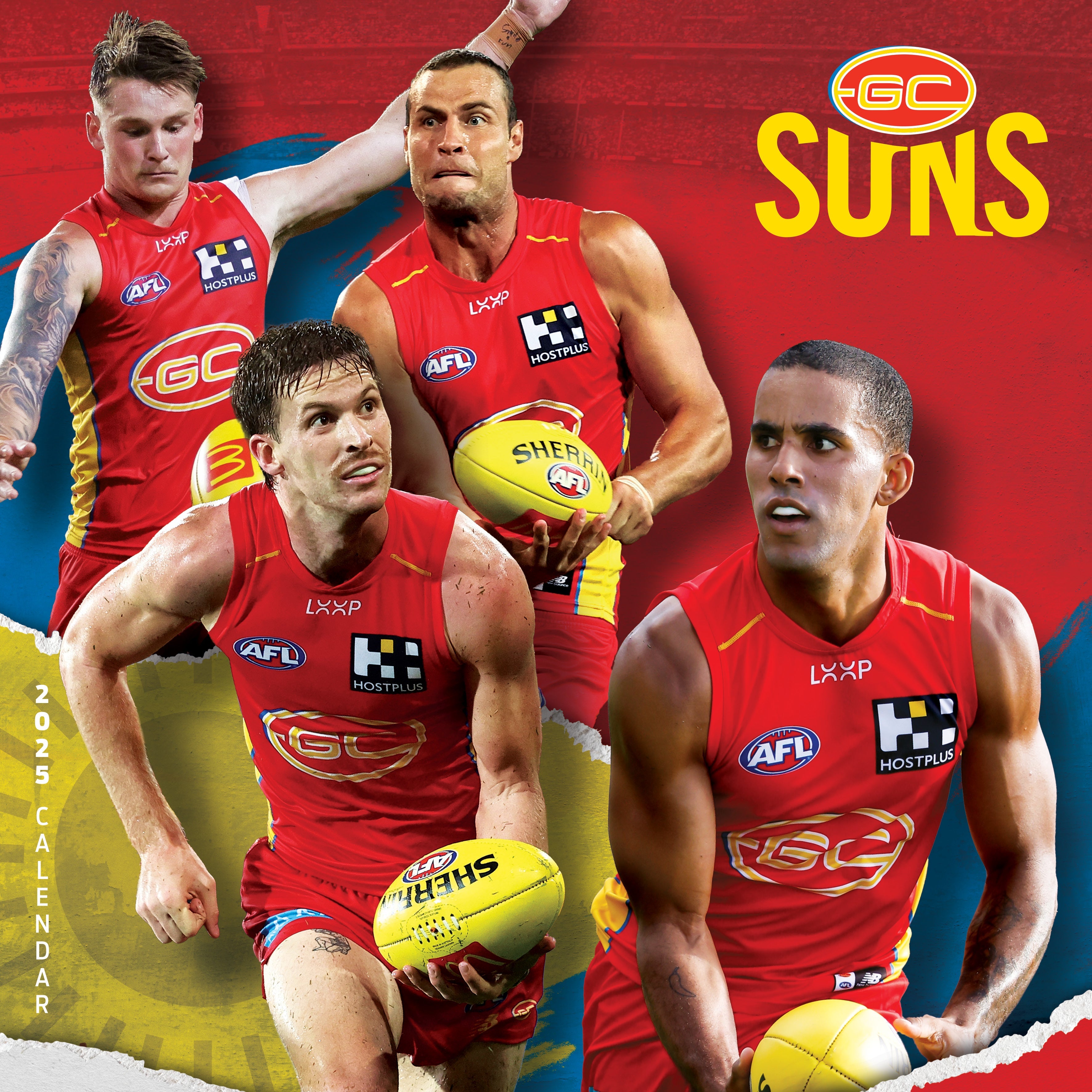 2025 AFL Gold Coast Suns - Square Wall Calendar