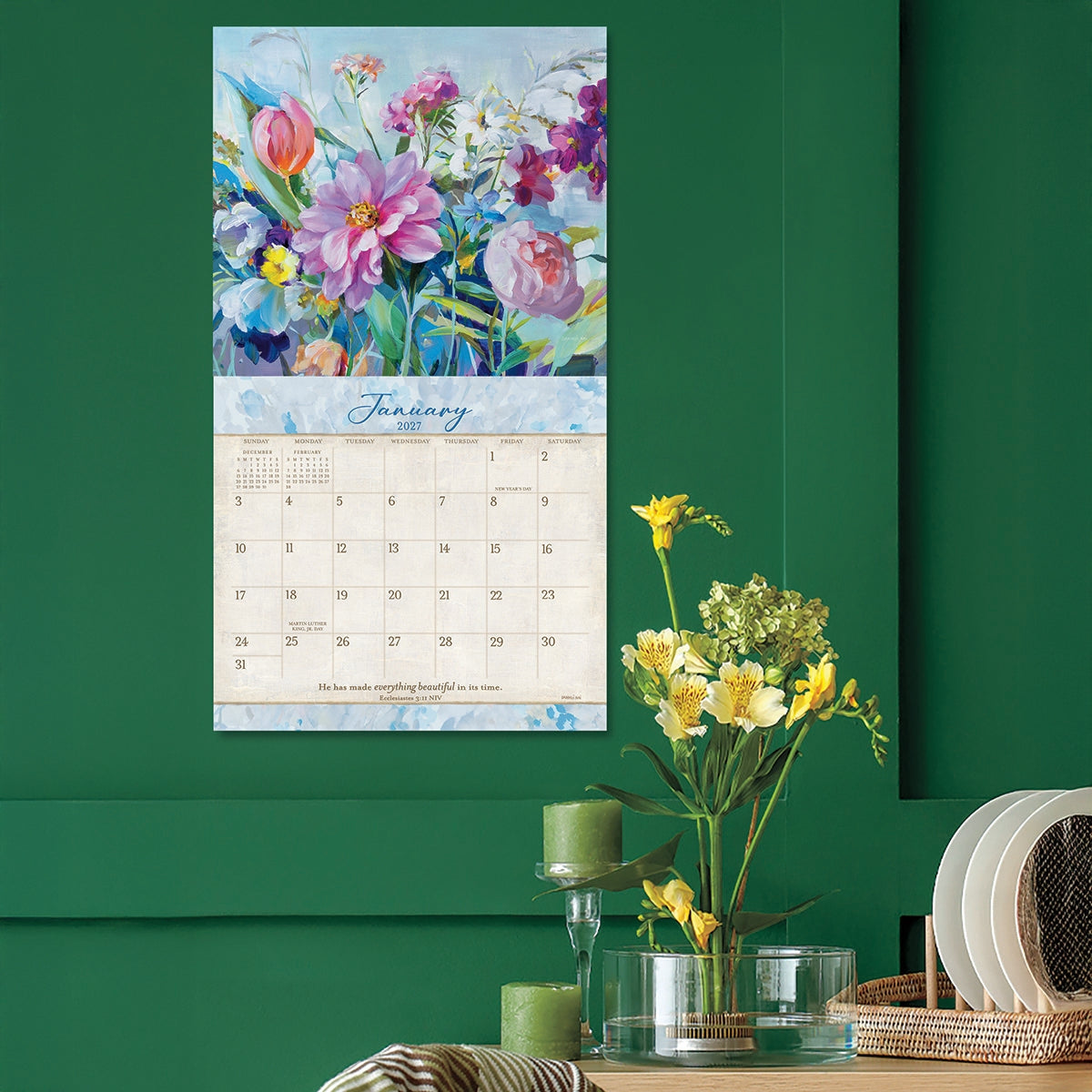 2027 Tranquility - Deluxe Wall Calendar by Jennifer Lommers