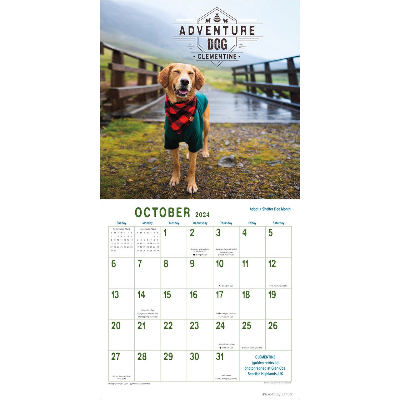 2024 Adventure Dogs - Square Wall Calendar  SOLD OUT