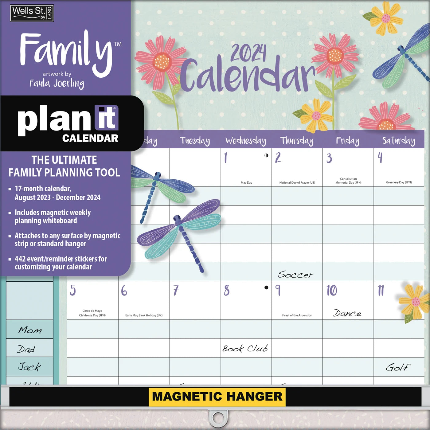 2024 Family - Plant It Square Wall Calendar