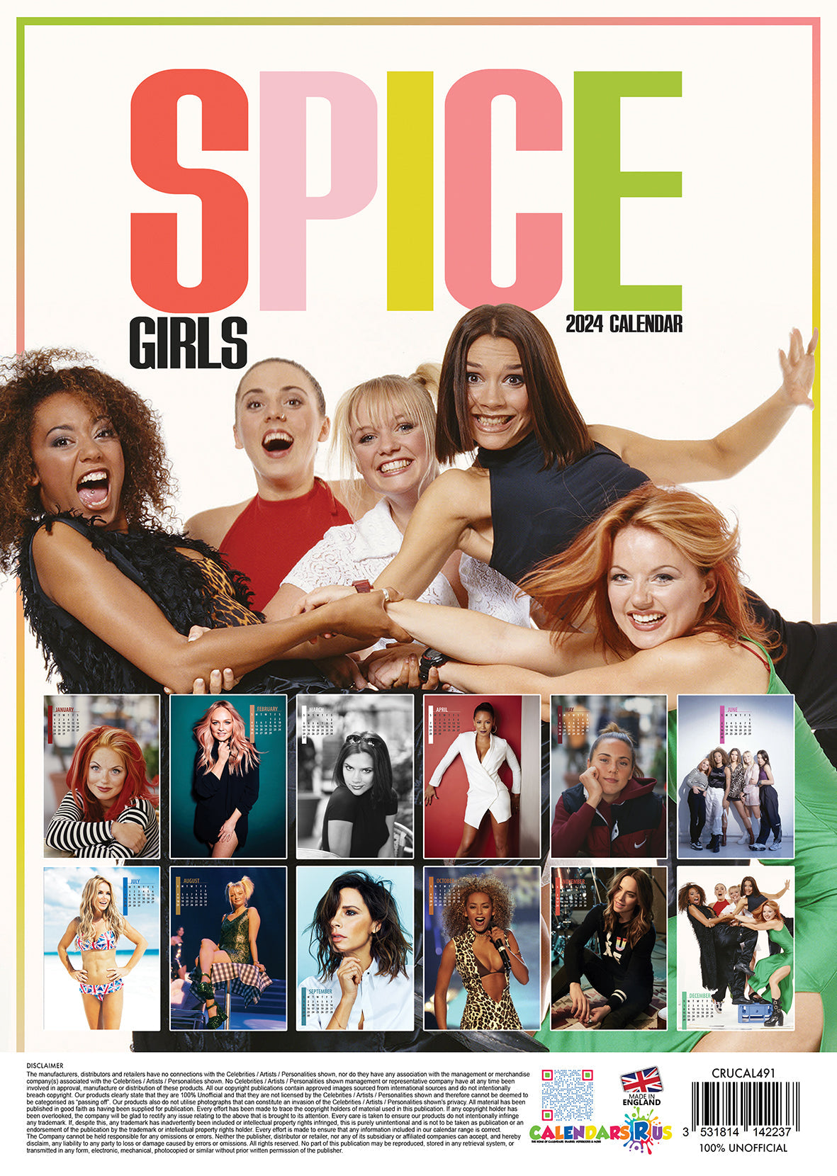 2024 Spice Girls A3 Wall Calendar   B2a82a381a3f503090352ef32d0ec04a 