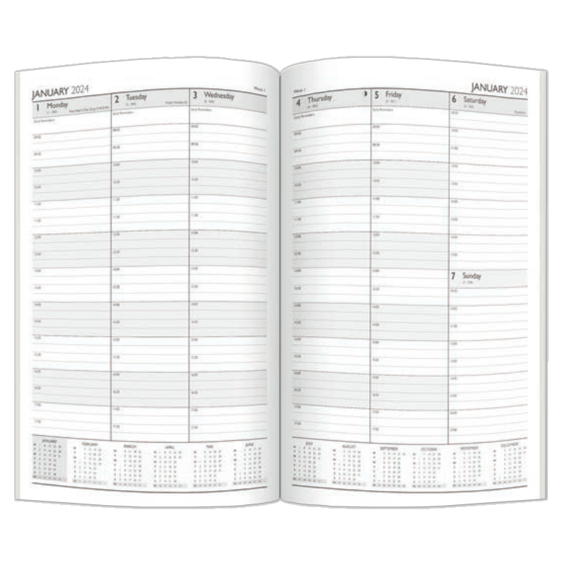 2024 Red Padded Casebound - Weekly Diary/Planner  SOLD OUT