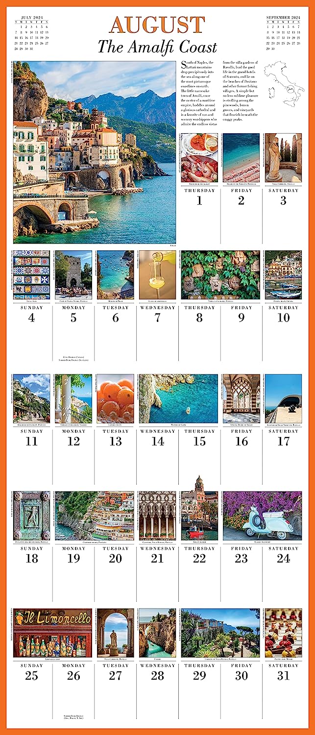 2024 365 Days In Italy Deluxe Wall Calendar