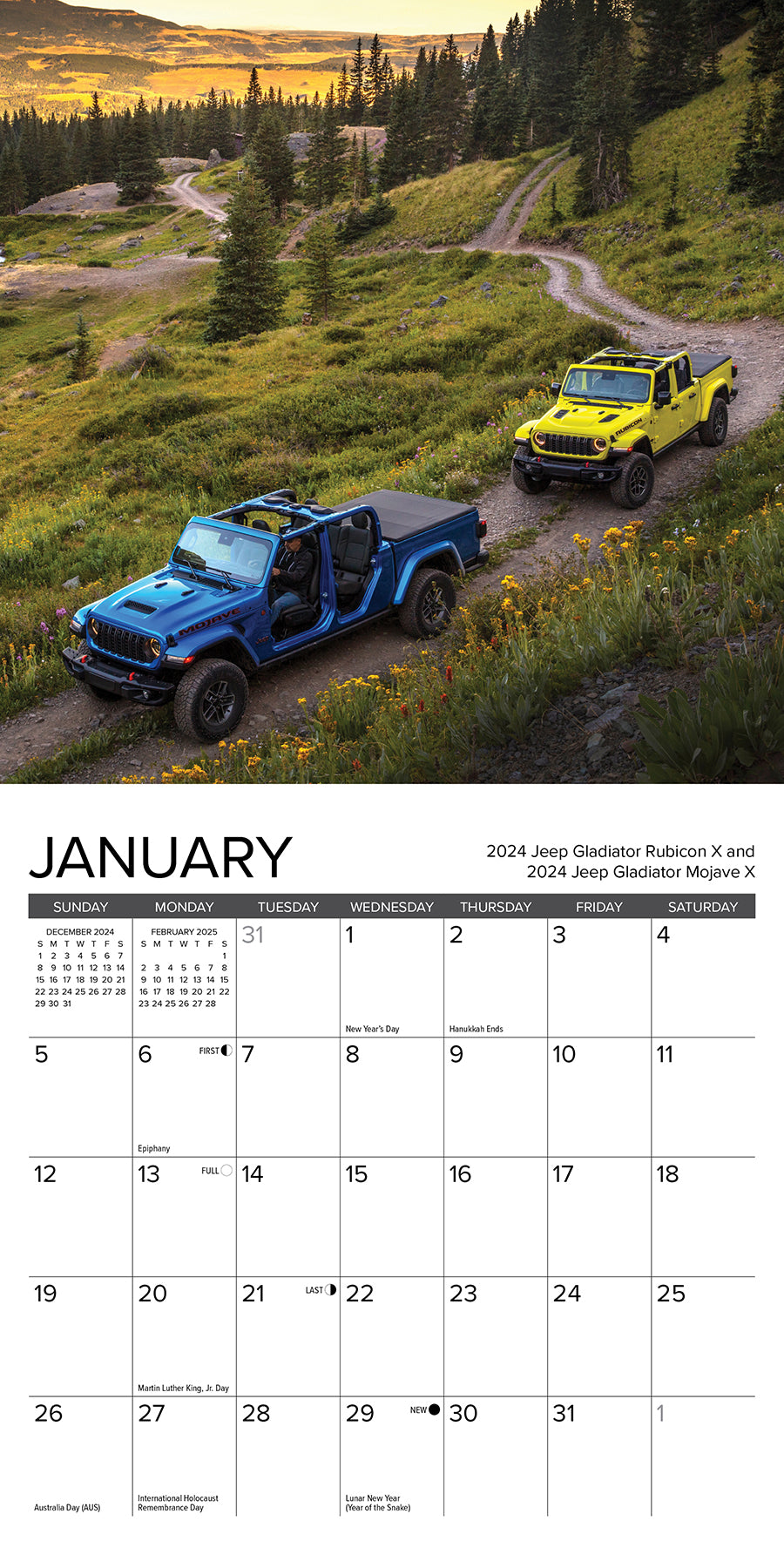 2025 Jeep - Mini Wall Calendar (US Only)