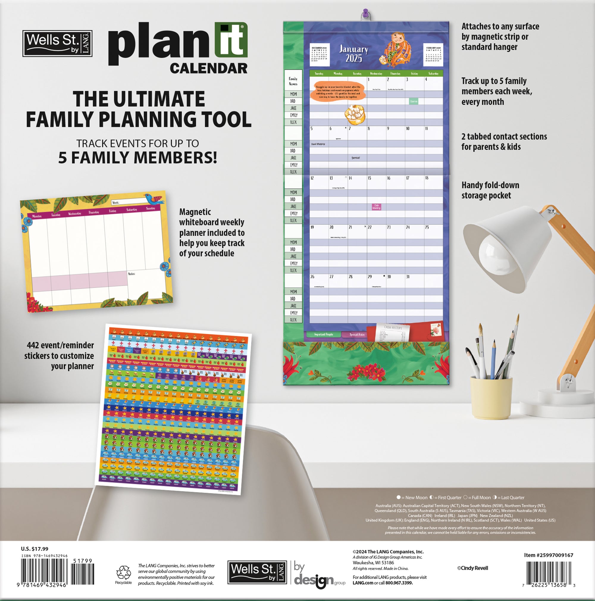 2025 Mom's Plant-it - Plant It Square Wall Calendar