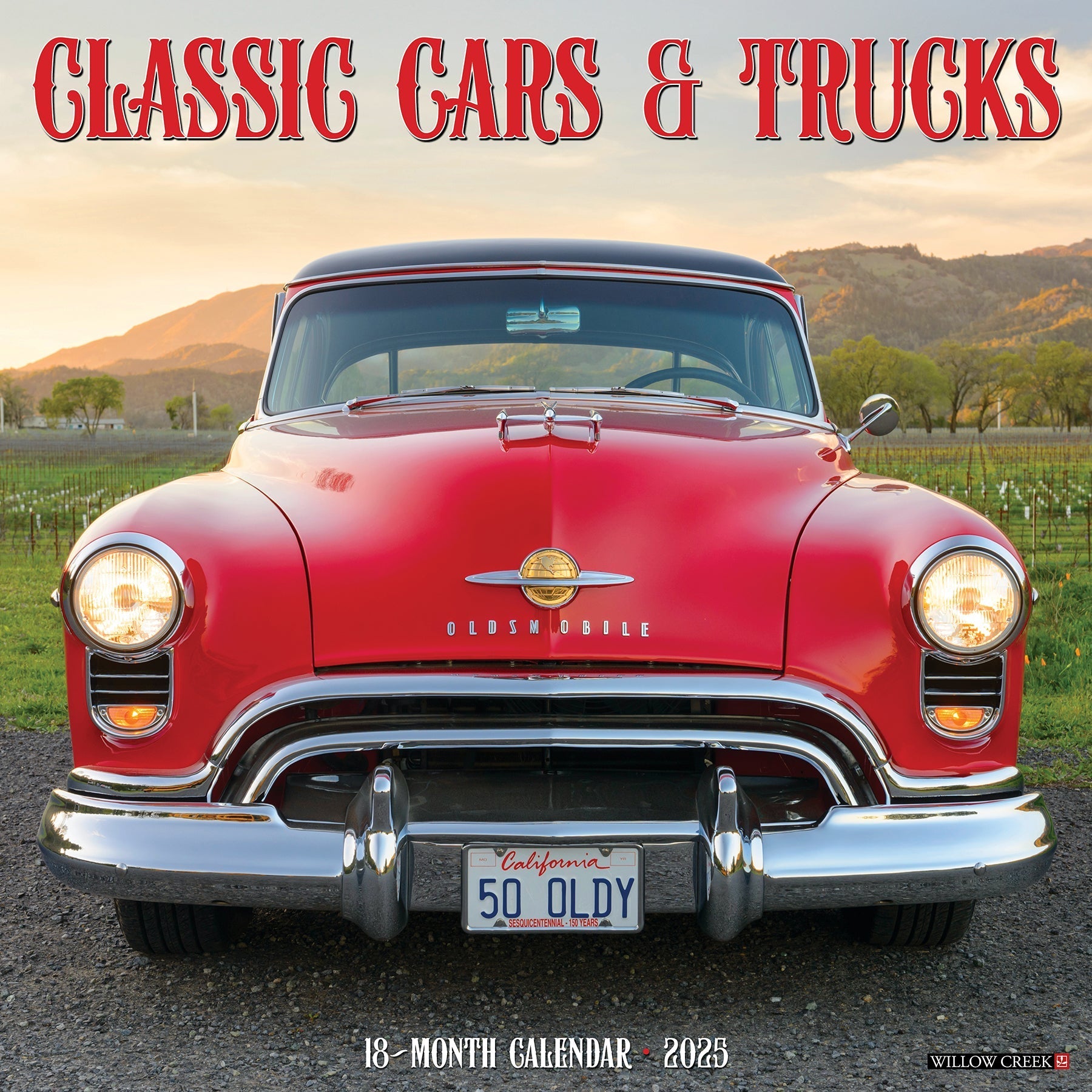 2025 Classic Cars & Trucks - Square Wall Calendar (US Only)