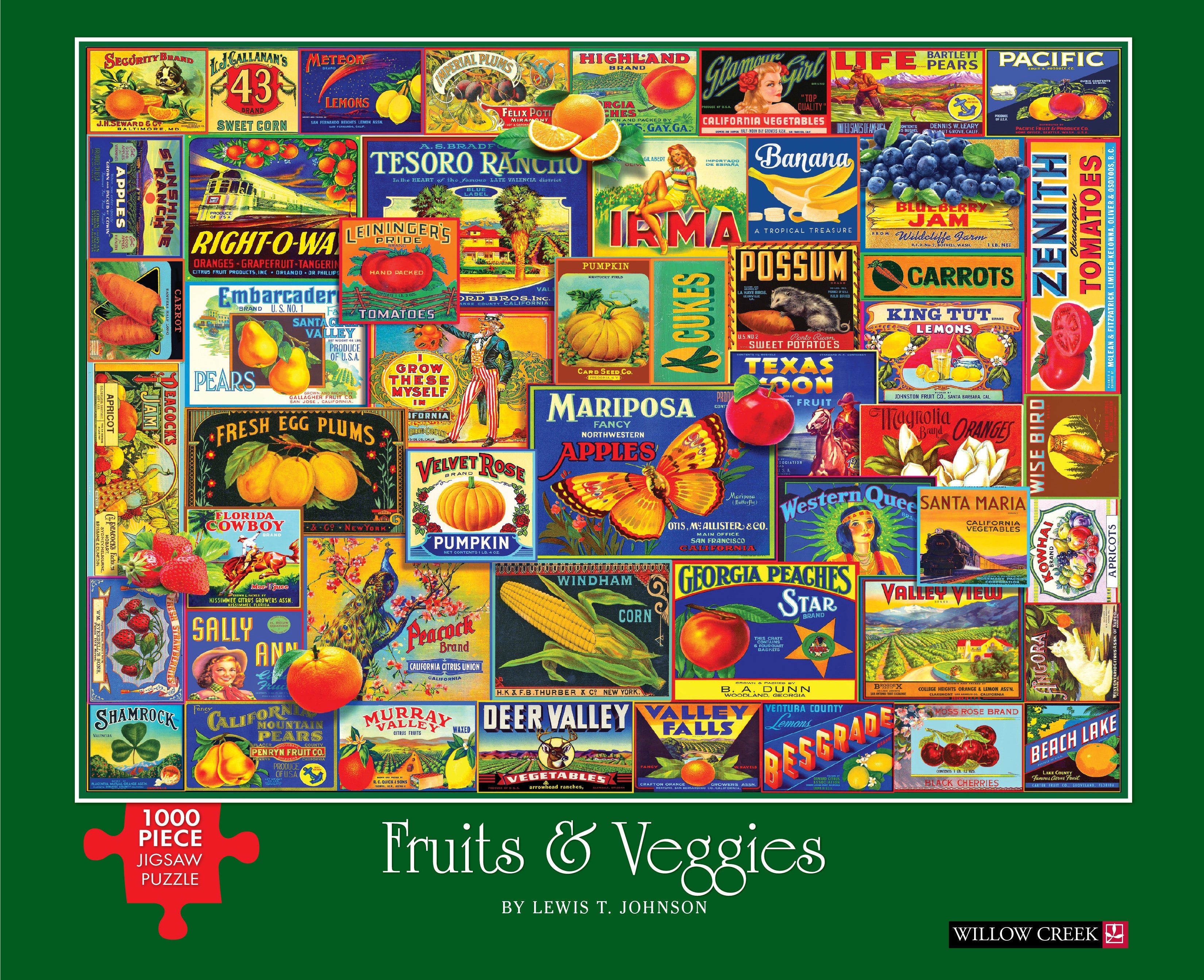 Fruits & Veggies 1000 Piece - Jigsaw Puzzle
