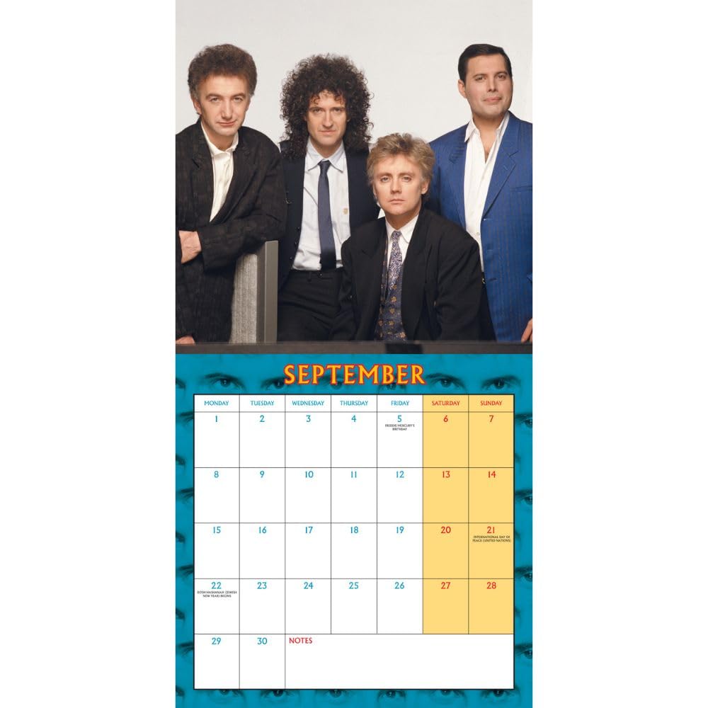 2025 Queen Collector's Edition Record Sleeve - Square Wall Calendar