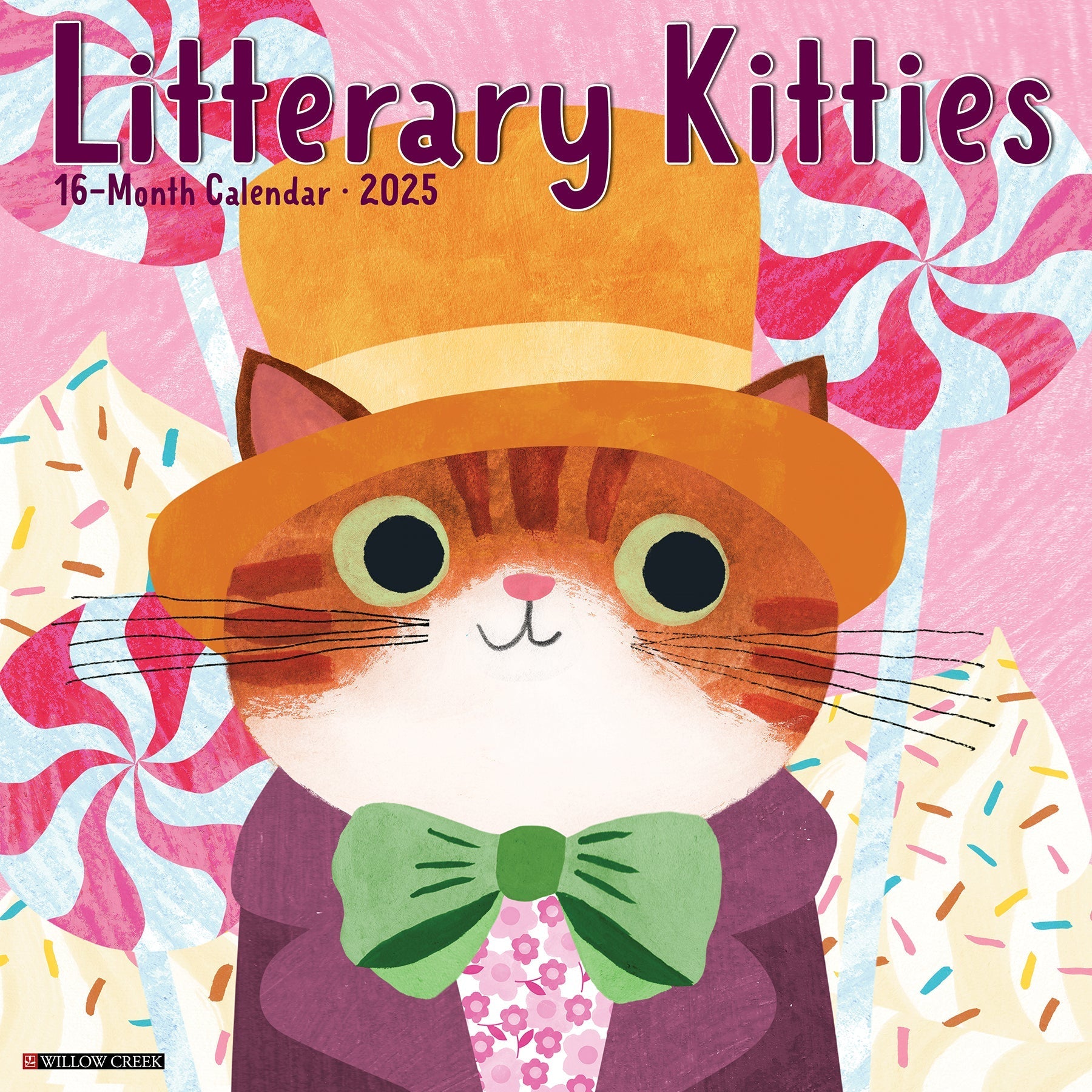 2025 Litterary Kitties - Square Wall Calendar (US Only)