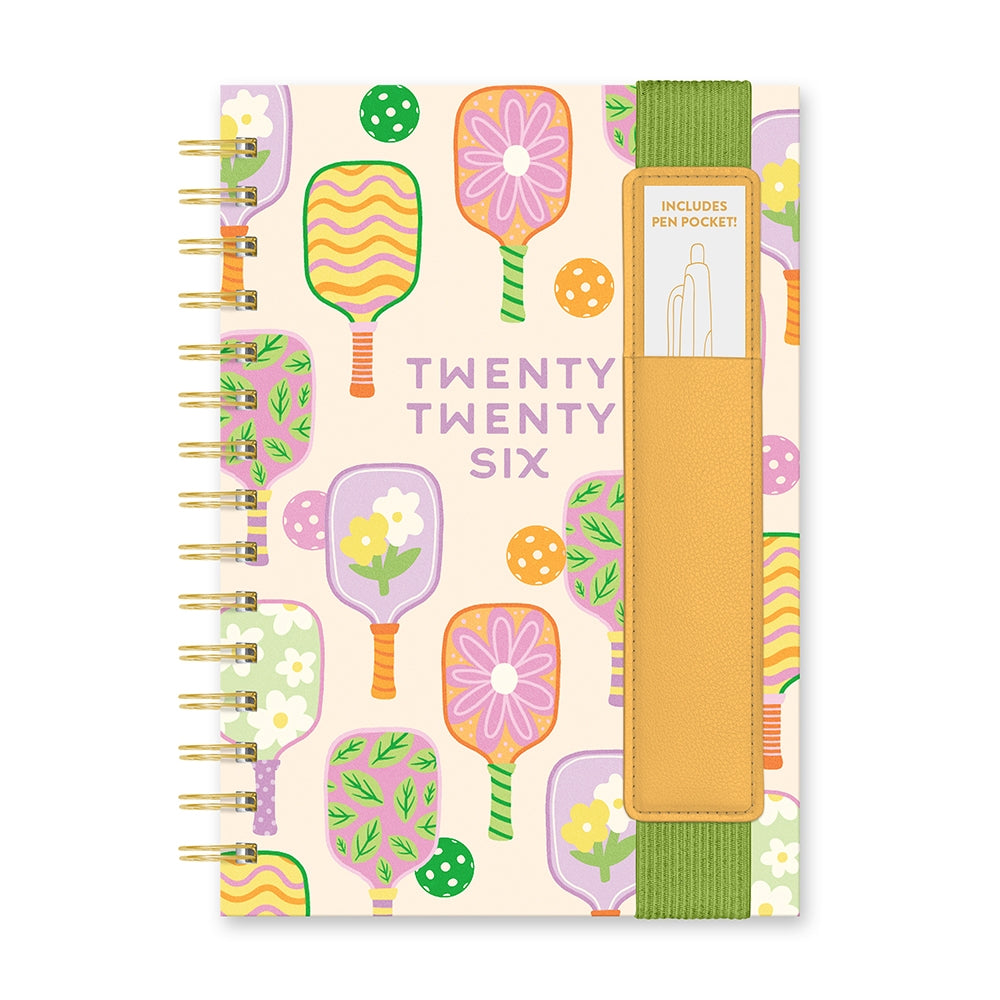 2026 Pickleball Rally (Oliver) - 17-Month Monthly & Weekly Diary/Planner