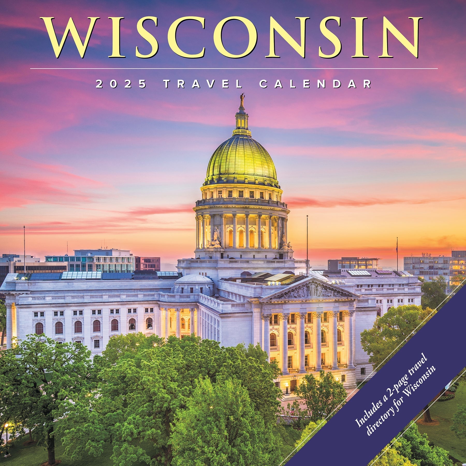 2025 Wisconsin - Square Wall Calendar (US Only)