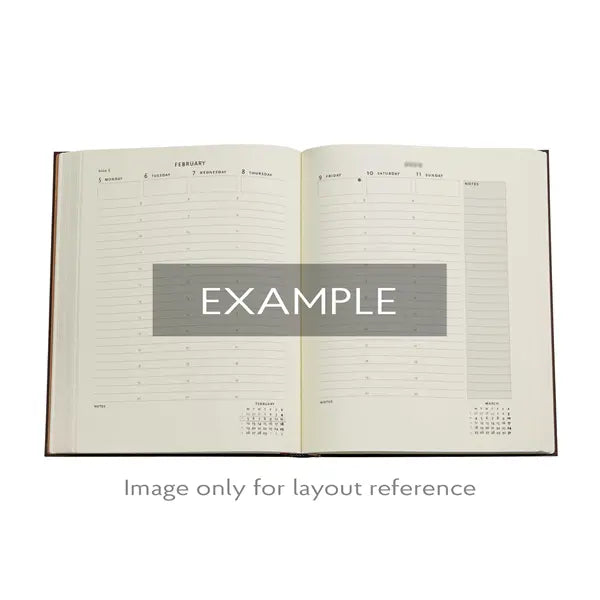 2024-2025 Azure Maxi Vertical 18-month Softcover Flexi - Monthly & Weekly Diary/Planner