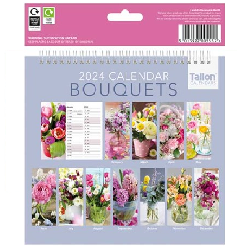 2024 Bouquets - Desk Easel Calendar  SOLD OUT