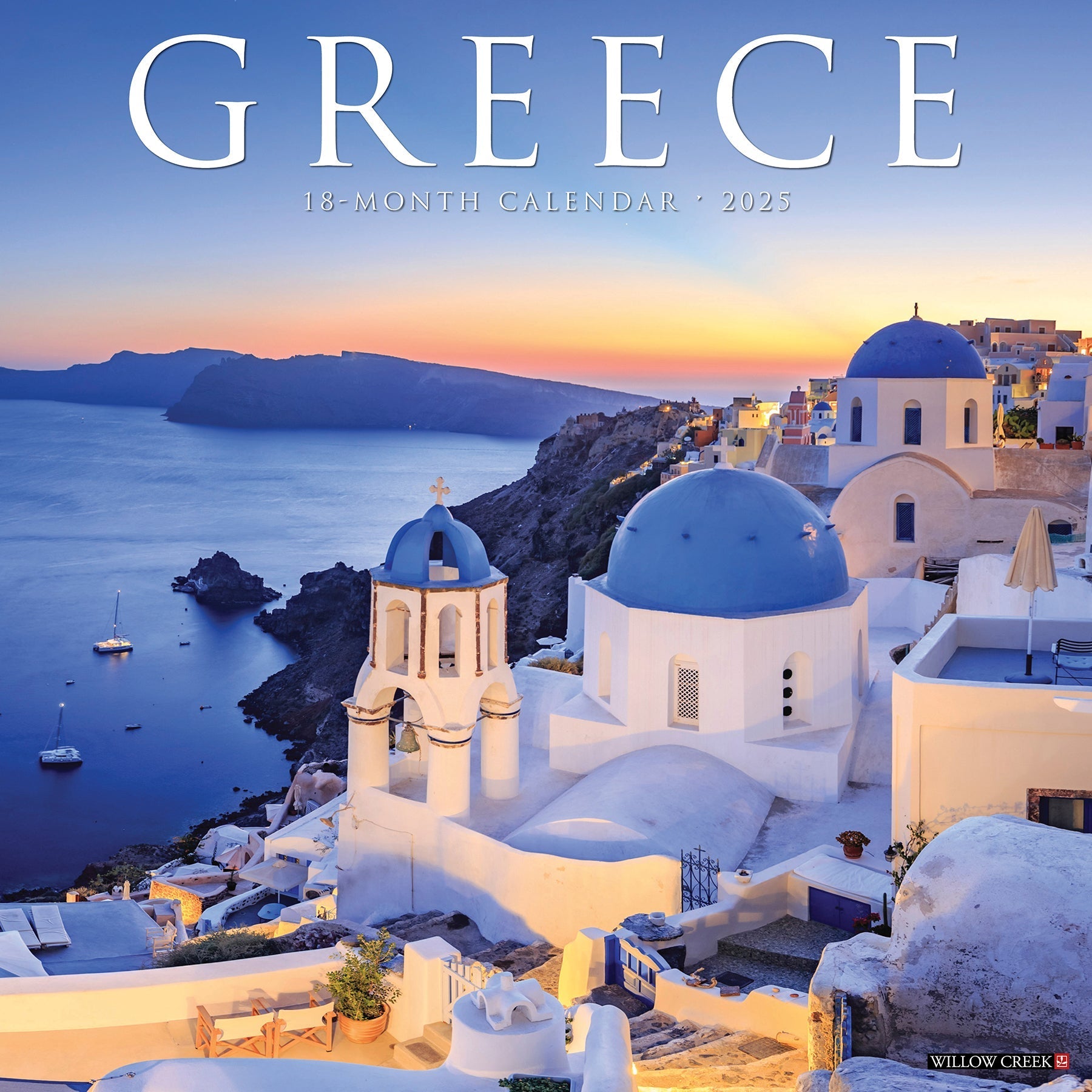 2025 Greece - Square Wall Calendar (US Only)