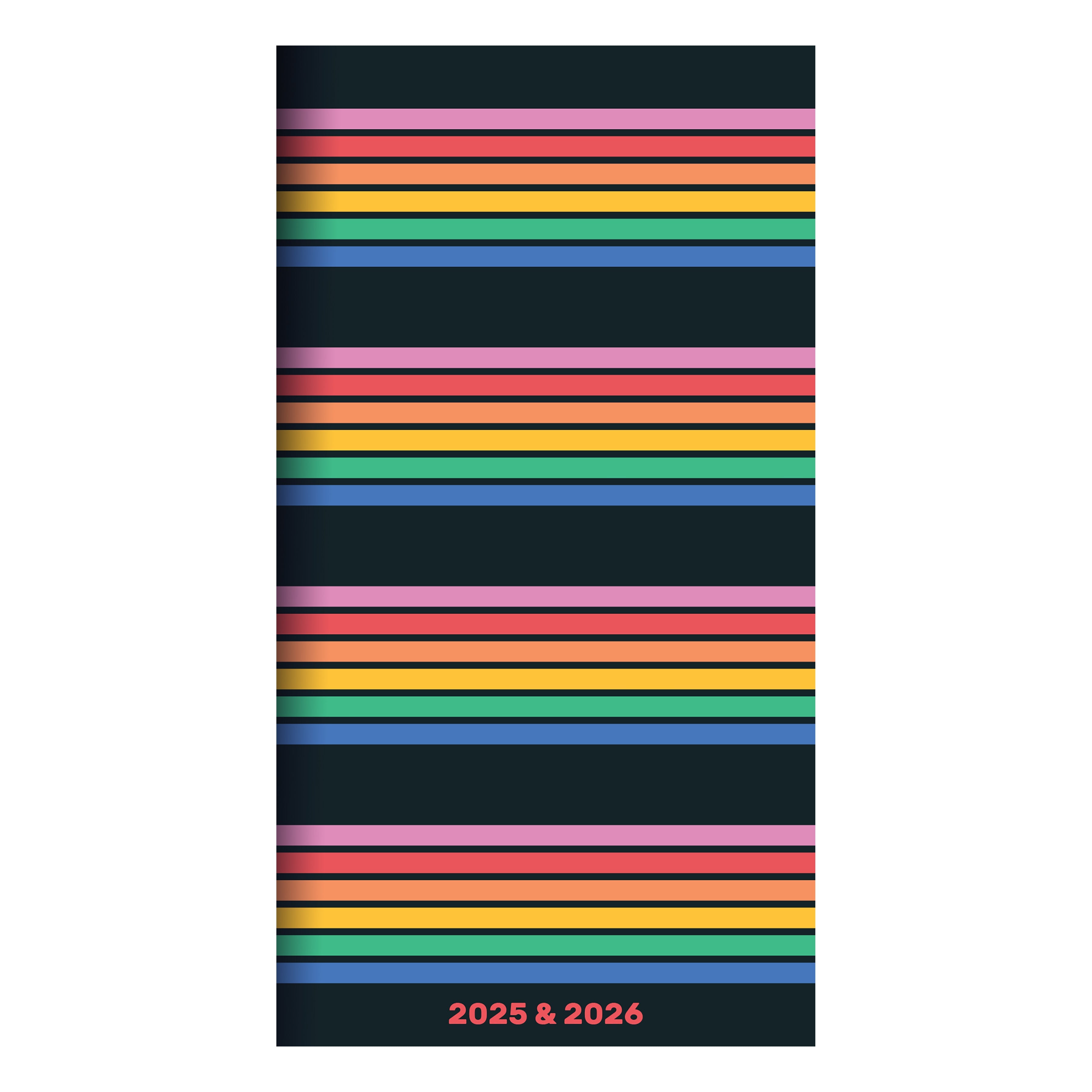 2025-2026 Retro Stripe - Small Monthly Pocket Diary/Planner