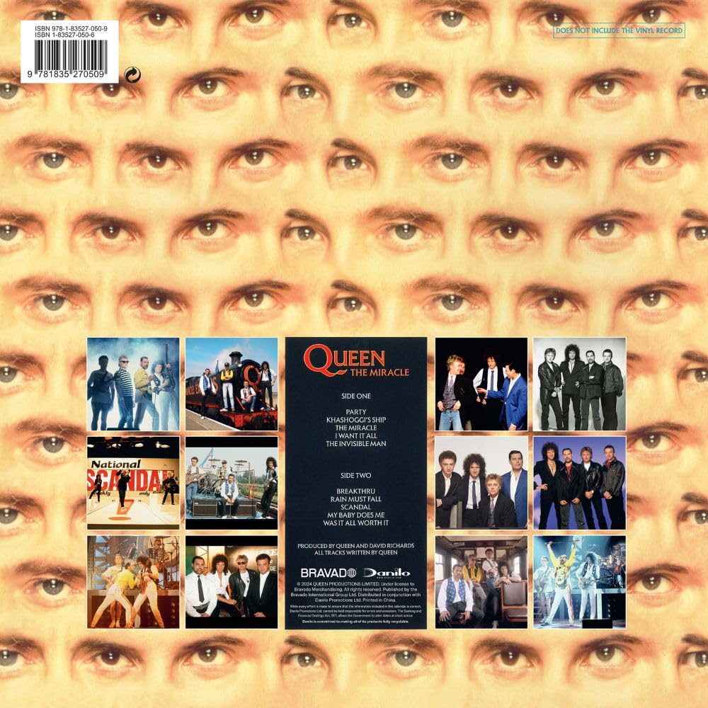 2025 Queen Collector's Edition Record Sleeve - Square Wall Calendar