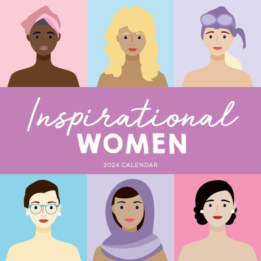 2024 Inspirational Women - Square Wall Calendar