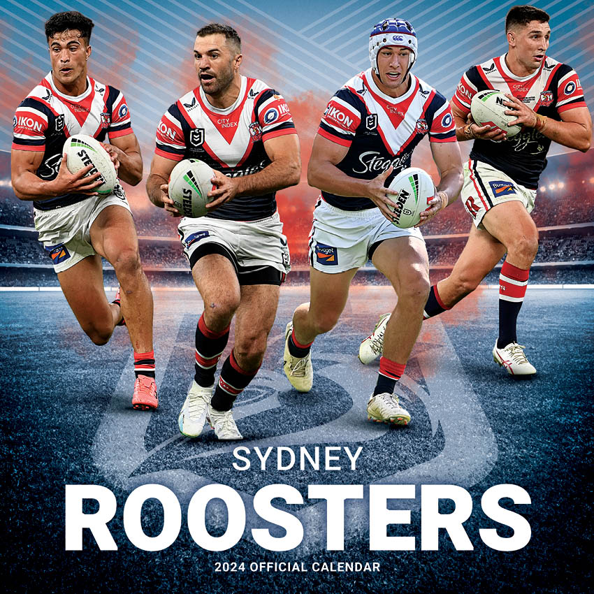2024 NRL Sydney Roosters - Square Wall Calendar