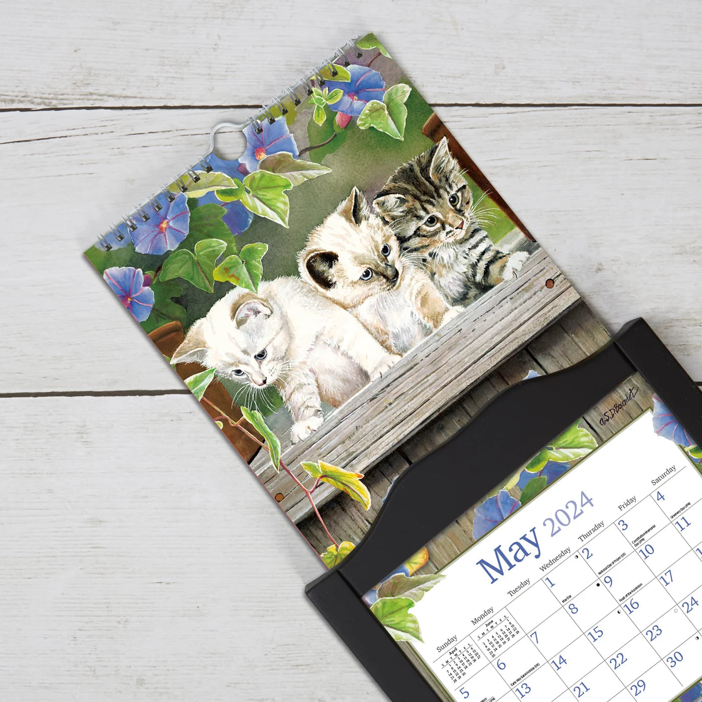 2024 Cats In The Country - Slim Wall Calendar