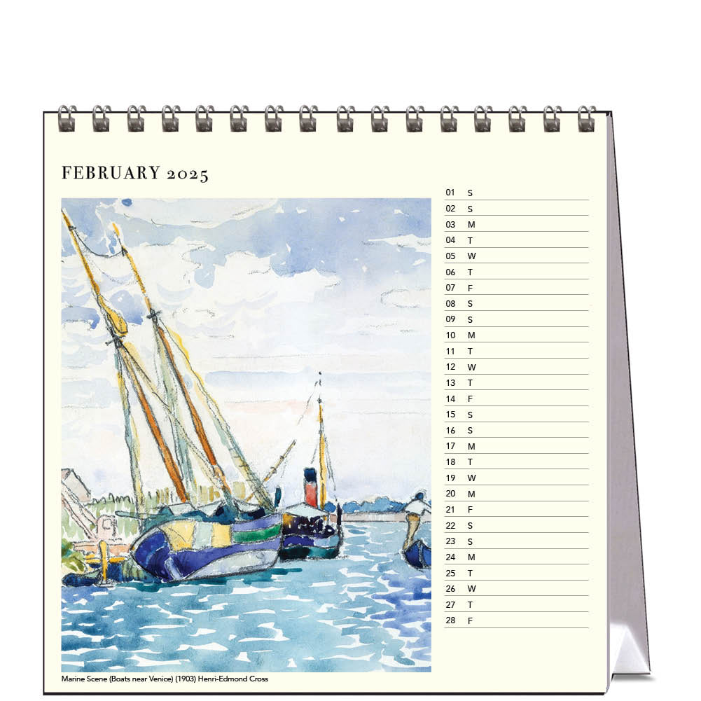 2025 Boats - Desk Easel Calendar