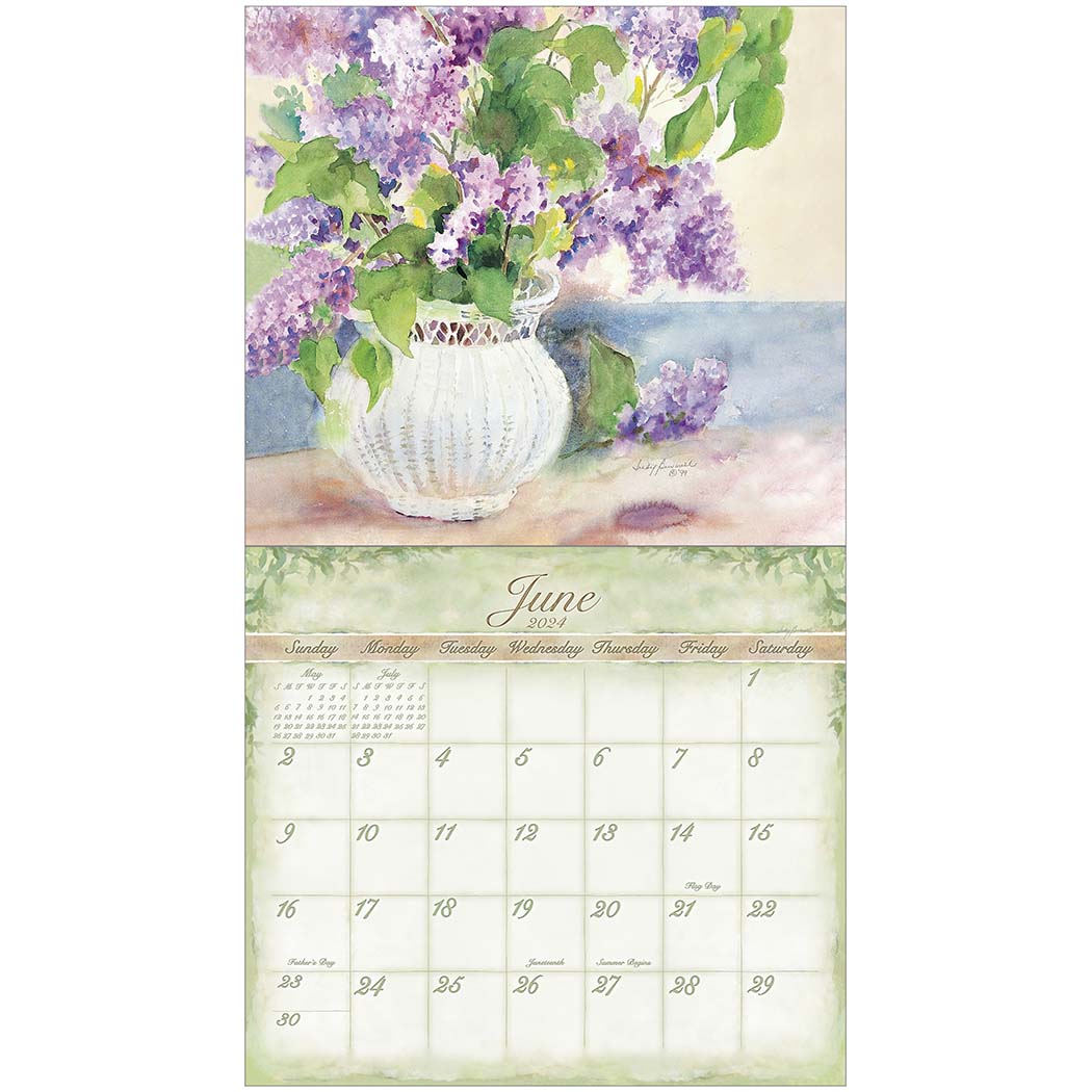 2024 Legacy Judy Buswell Watercolors - Deluxe Wall Calendar