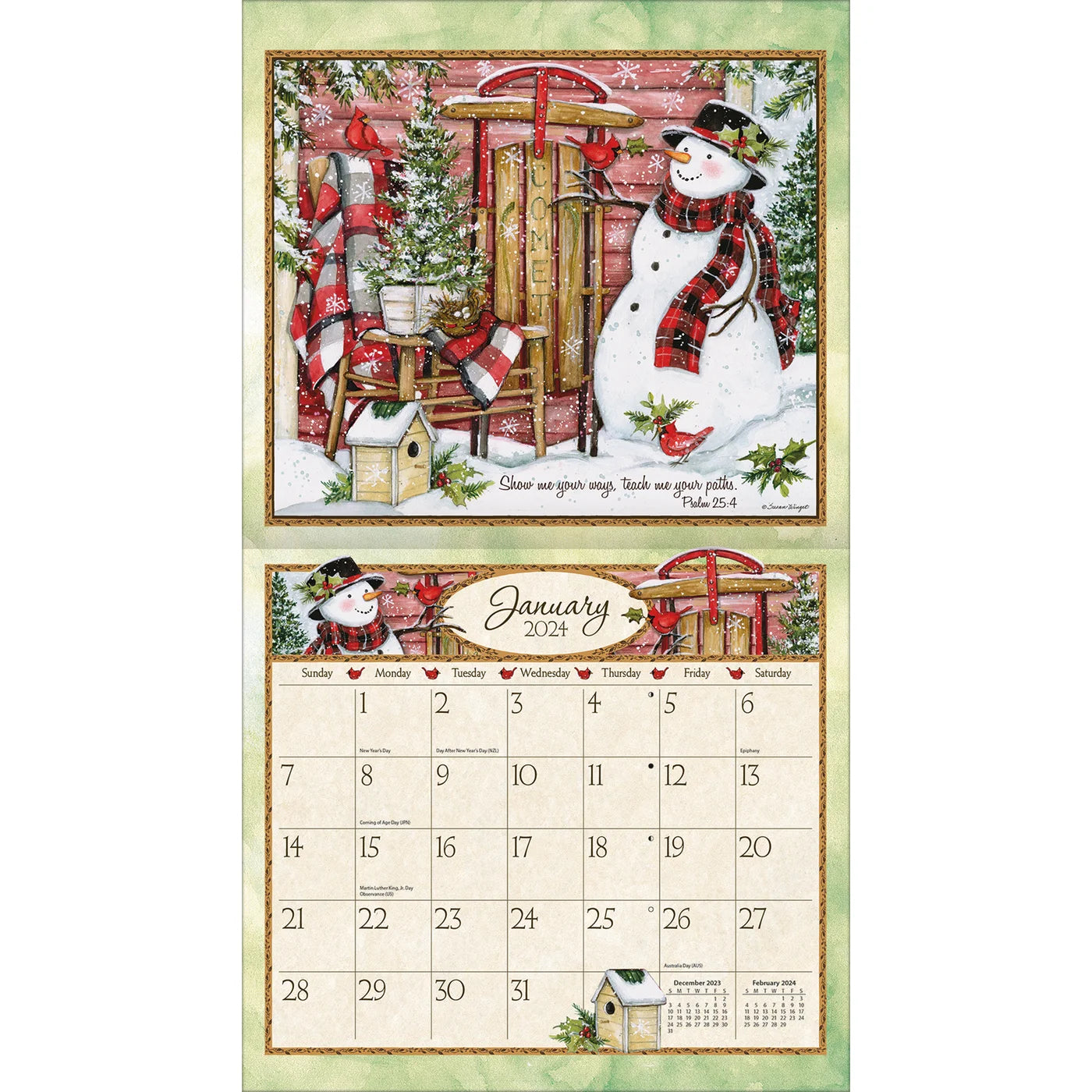 2024 LANG Bountiful Blessings By Susan Winget - Deluxe Wall Calendar