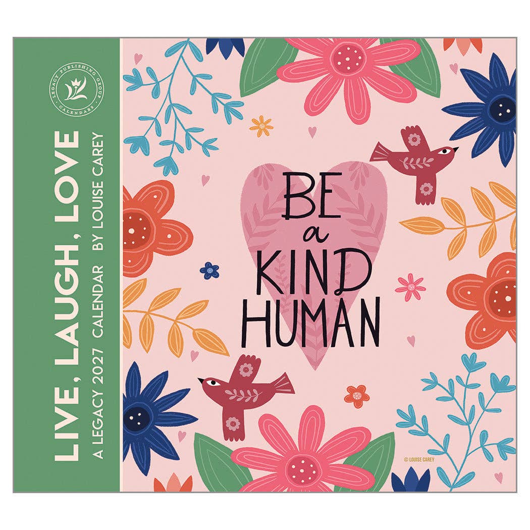 2027 Live Laugh Love - Deluxe Wall Calendar by Cindy Carey
