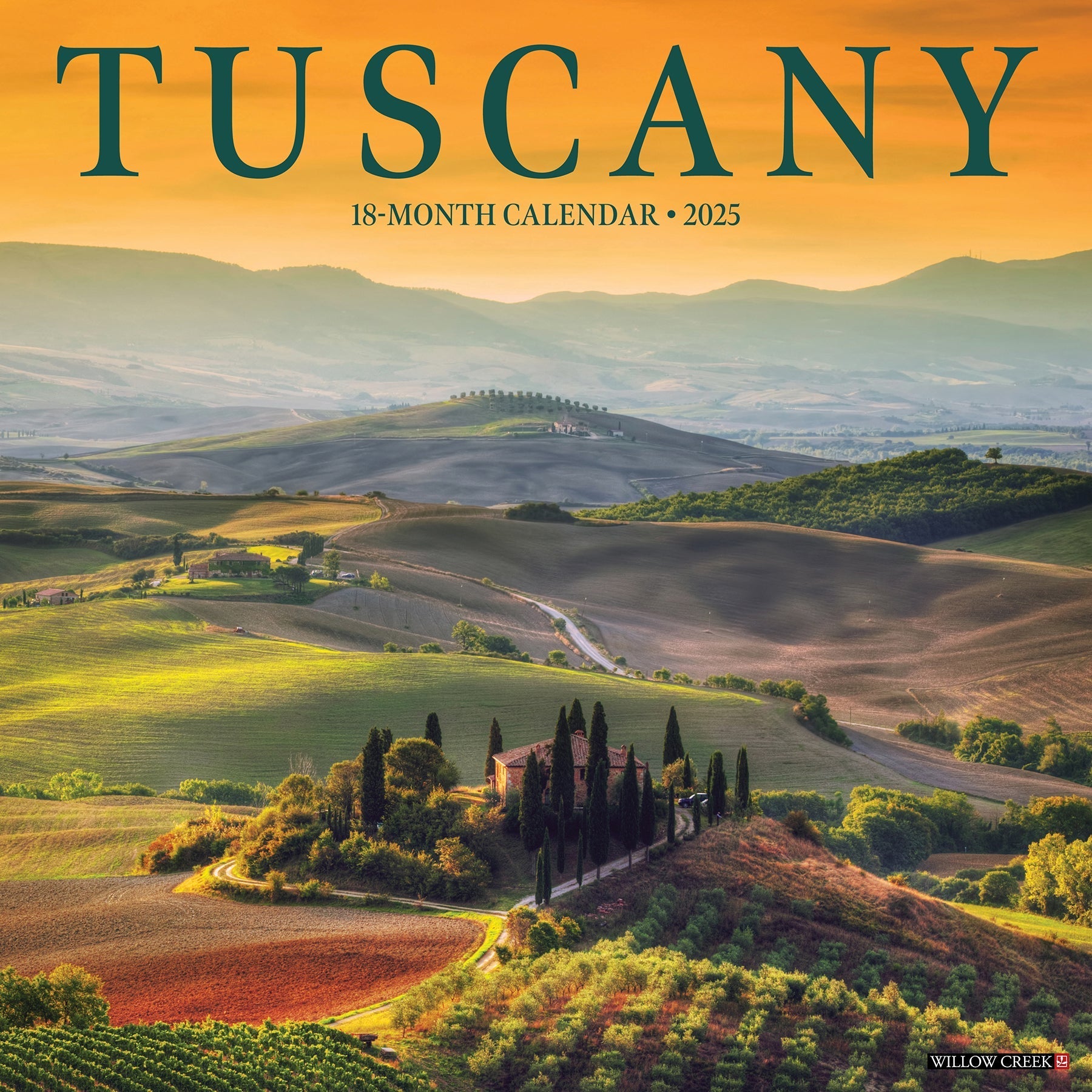 2025 Tuscany - Square Wall Calendar (US Only)