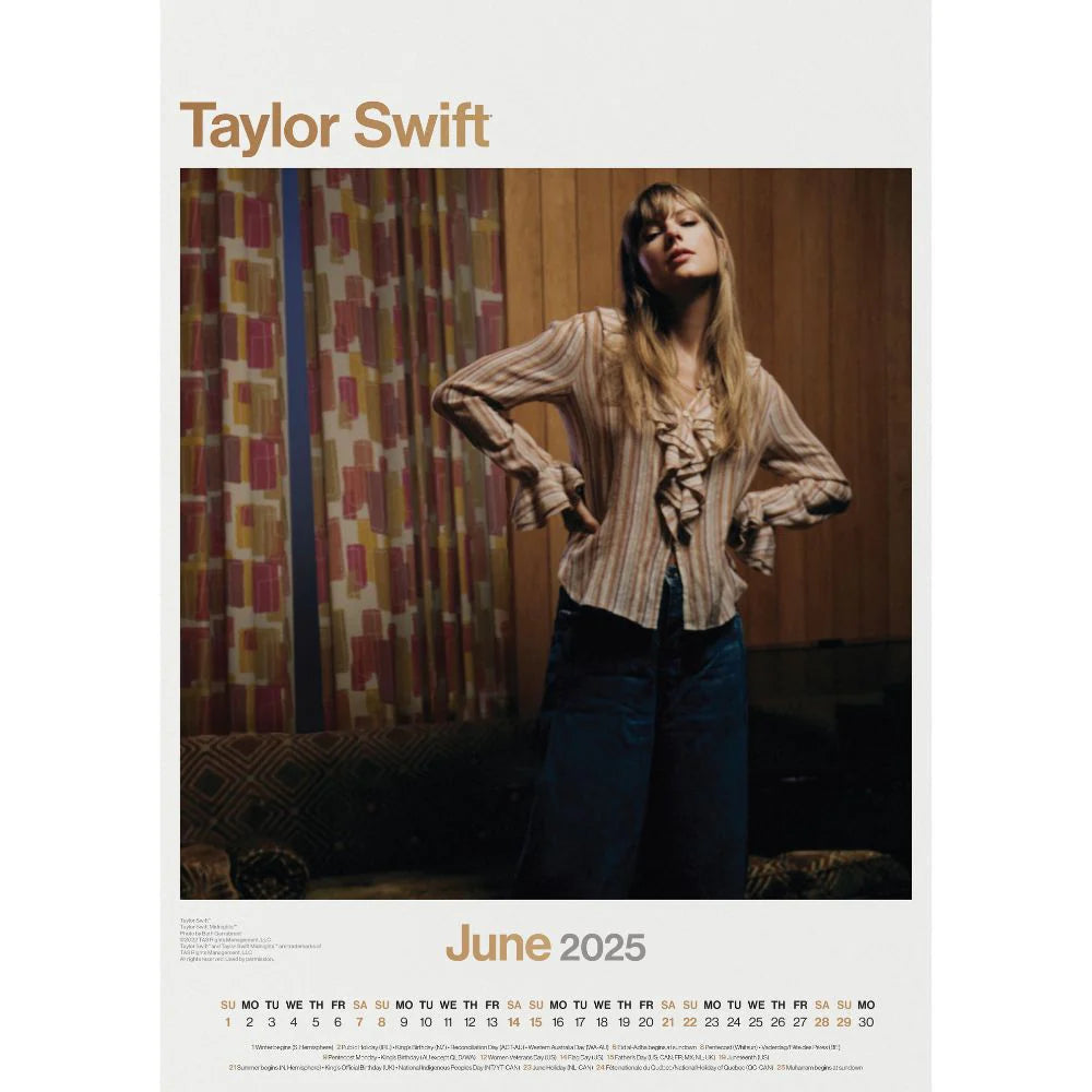 2025 Taylor Swift - A3 Wall Calendar