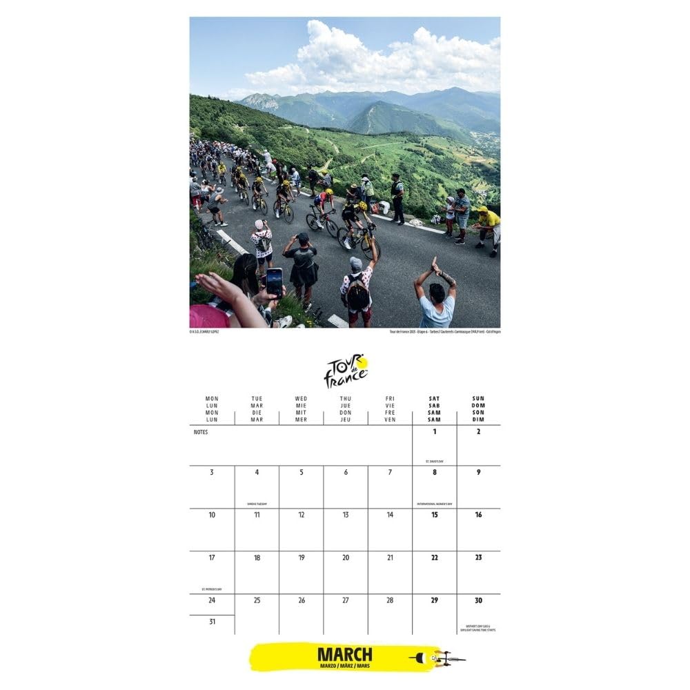 2025 Tour De France - Square Wall Calendar