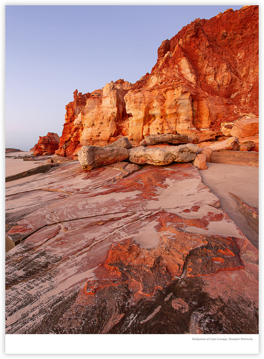 Broome & Beyond 2027 calendar photograph: Red cliffs at Kooljaman, Cape Leveque, Dampier Peninsula