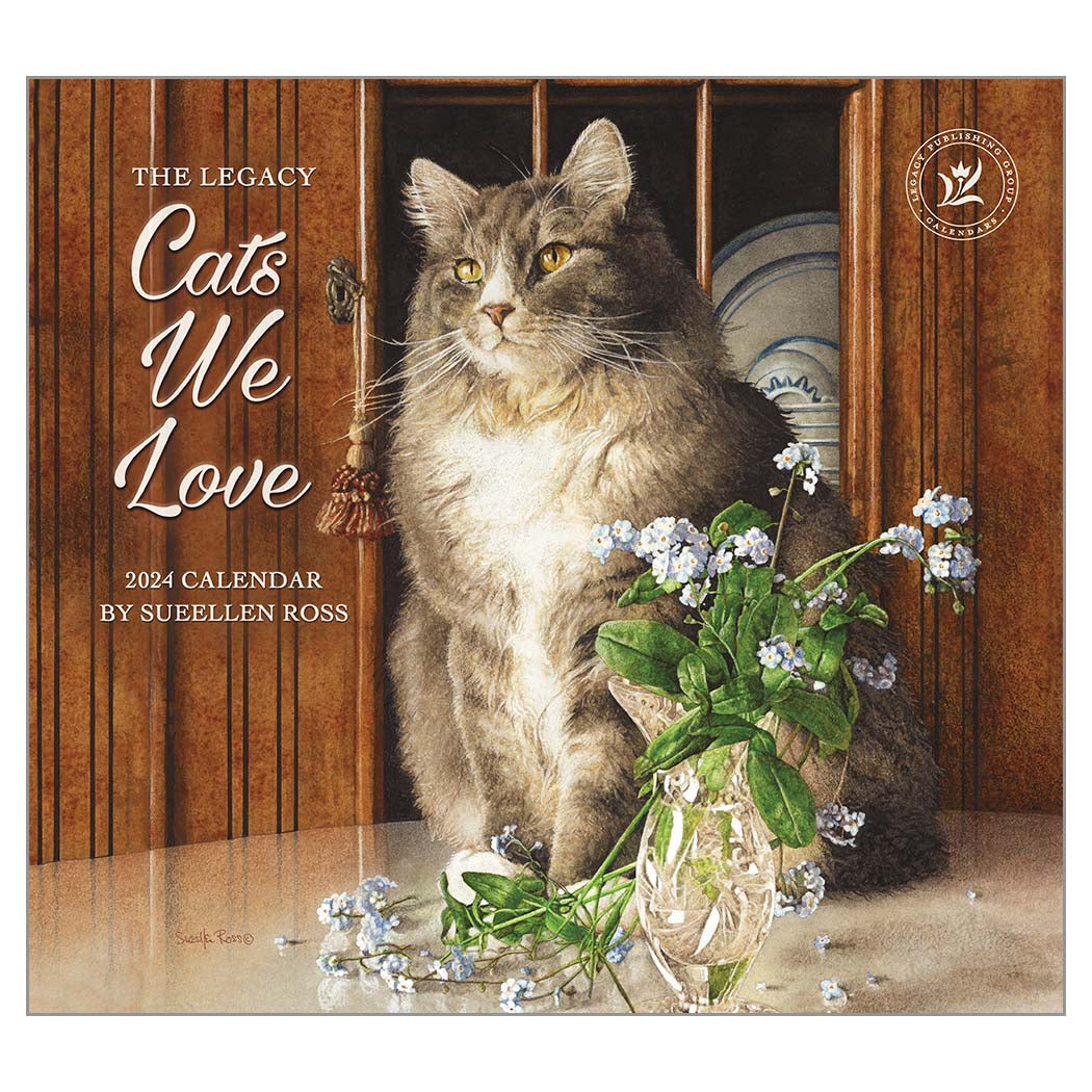 2024 Legacy Cats We Love - Deluxe Wall Calendar