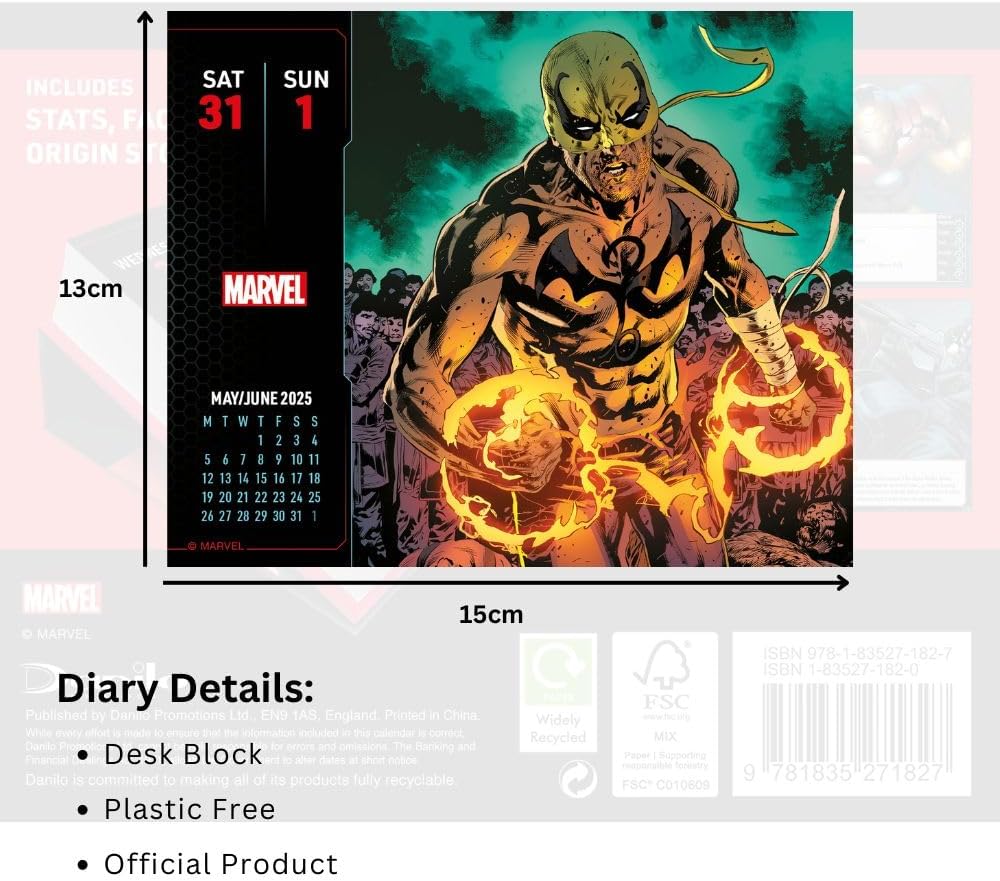 2025 Marvel - Daily Boxed Page-A-Day Calendar